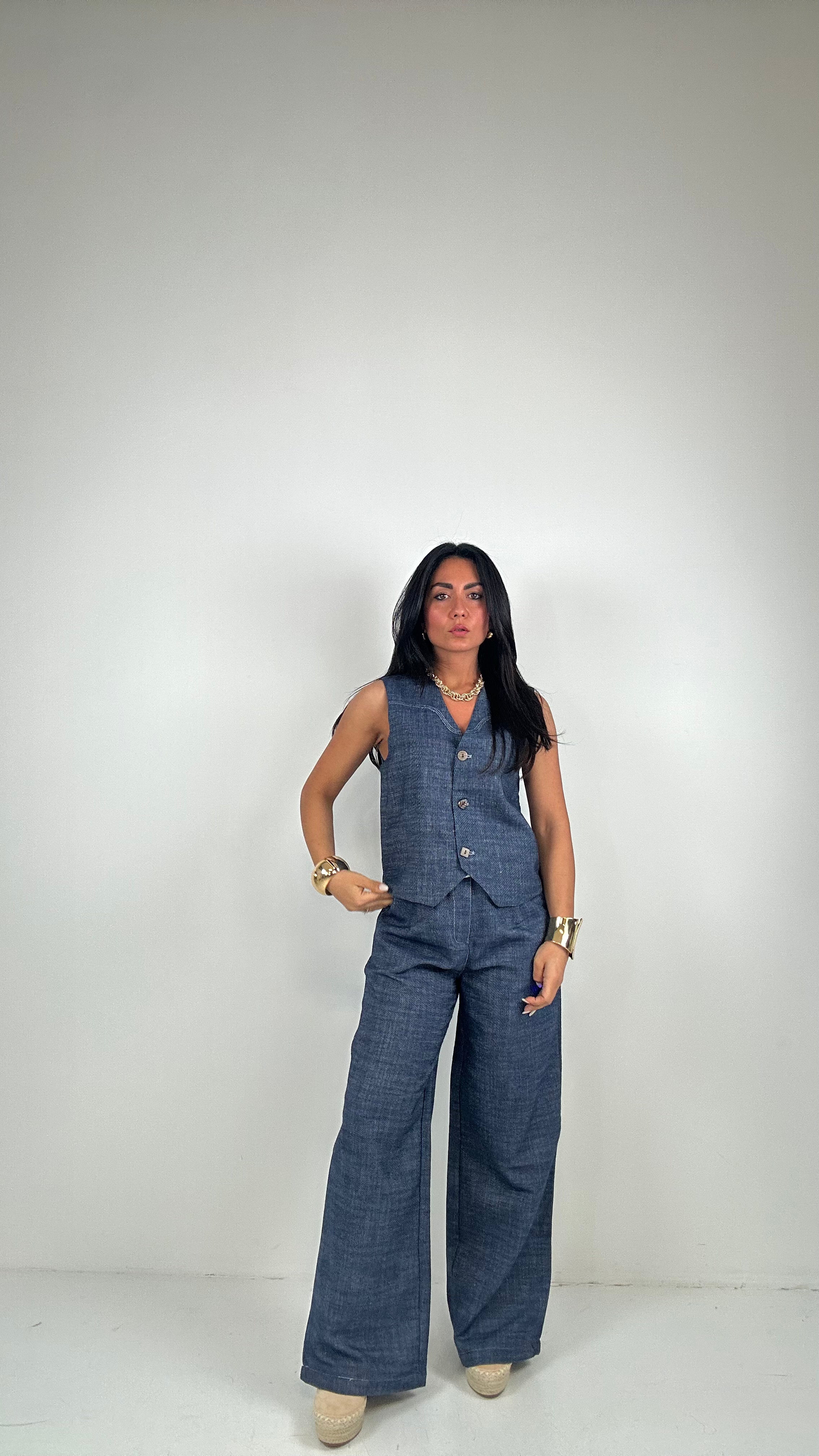 completo GILET DENIM - JEANS