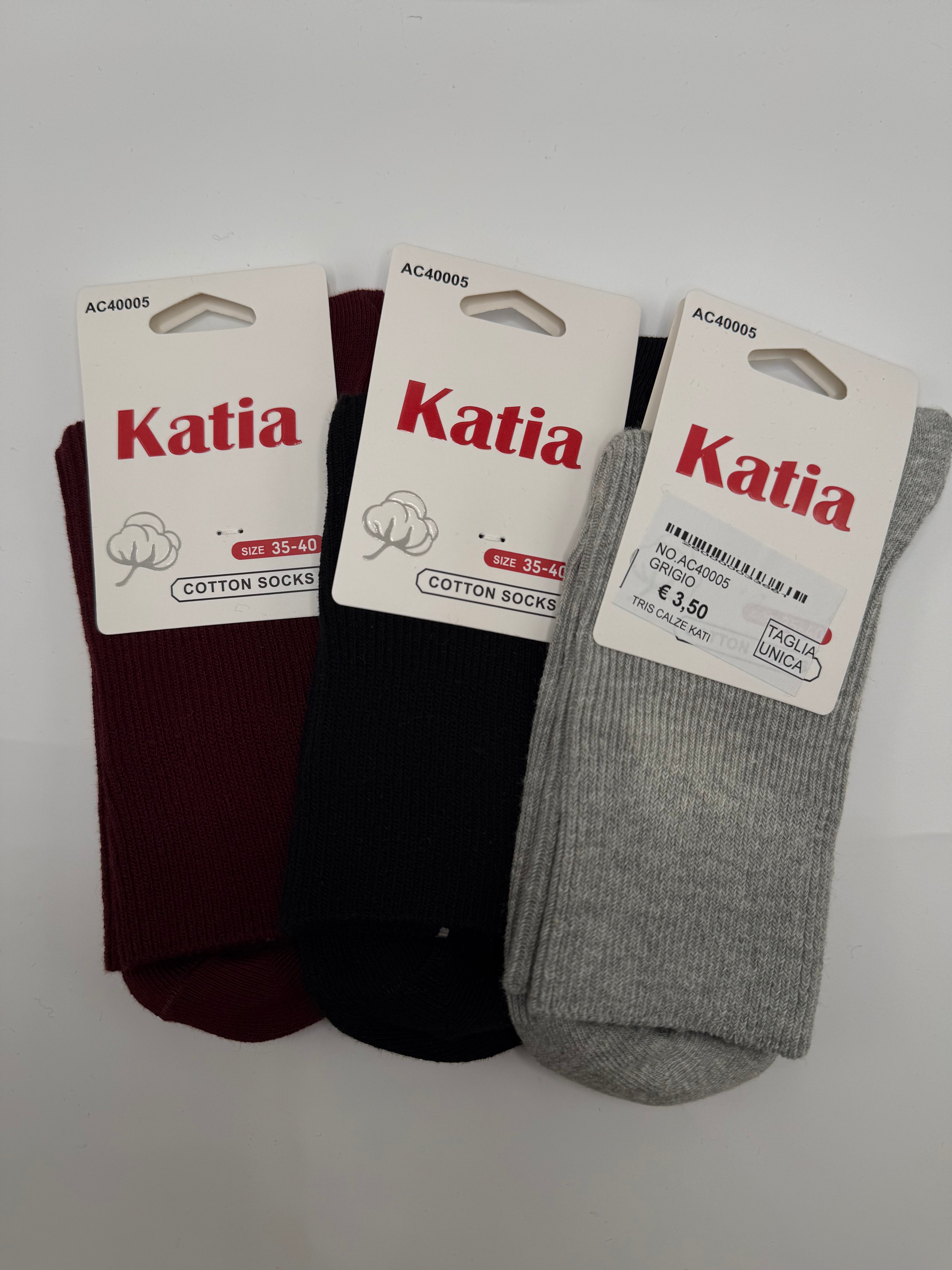 TRIS CALZE KATI - GRIGIO