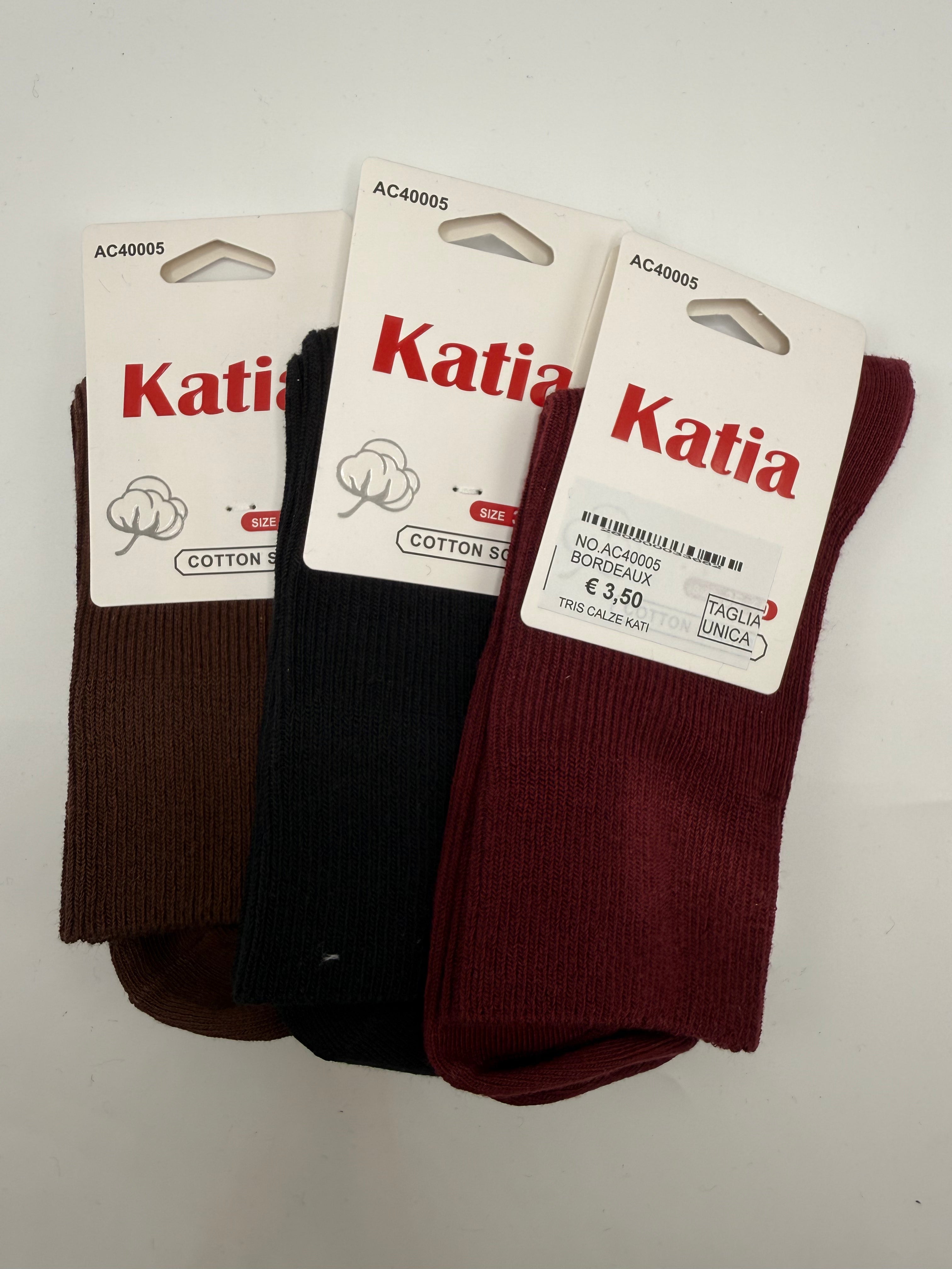TRIS CALZE KATI - BORDEAUX