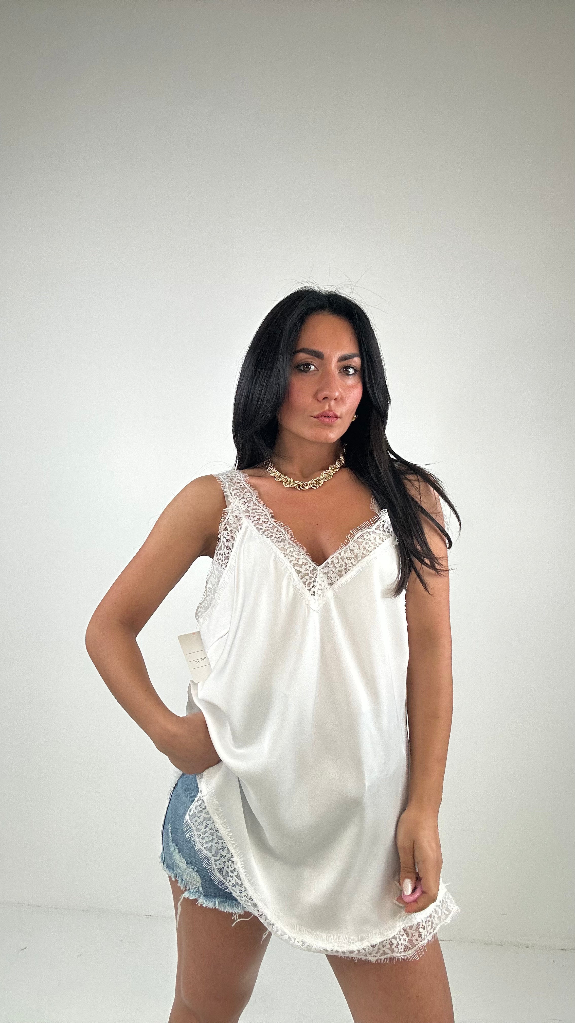 Canotta SATIN - BIANCO