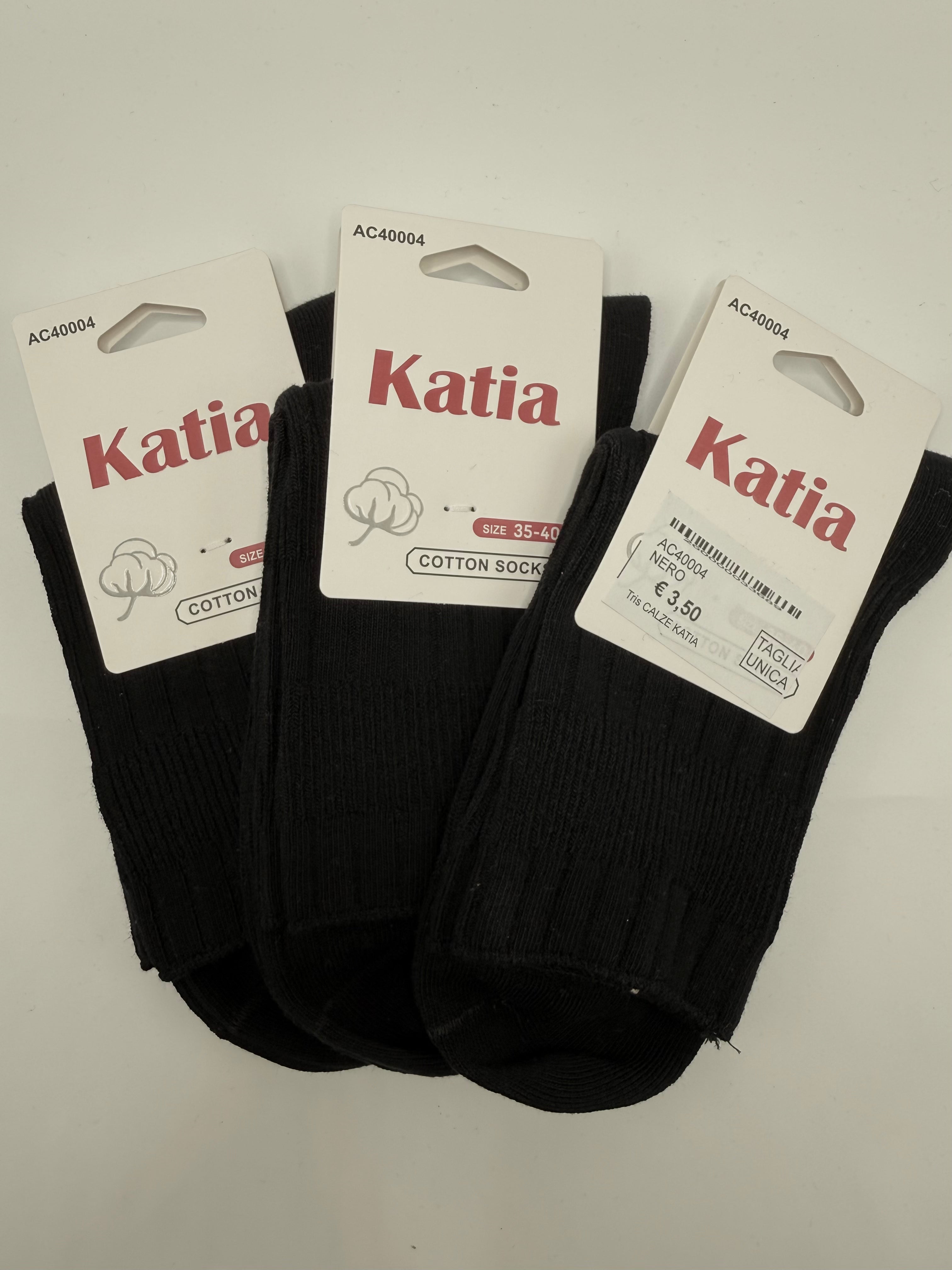 Tris CALZE KATIA - NERO