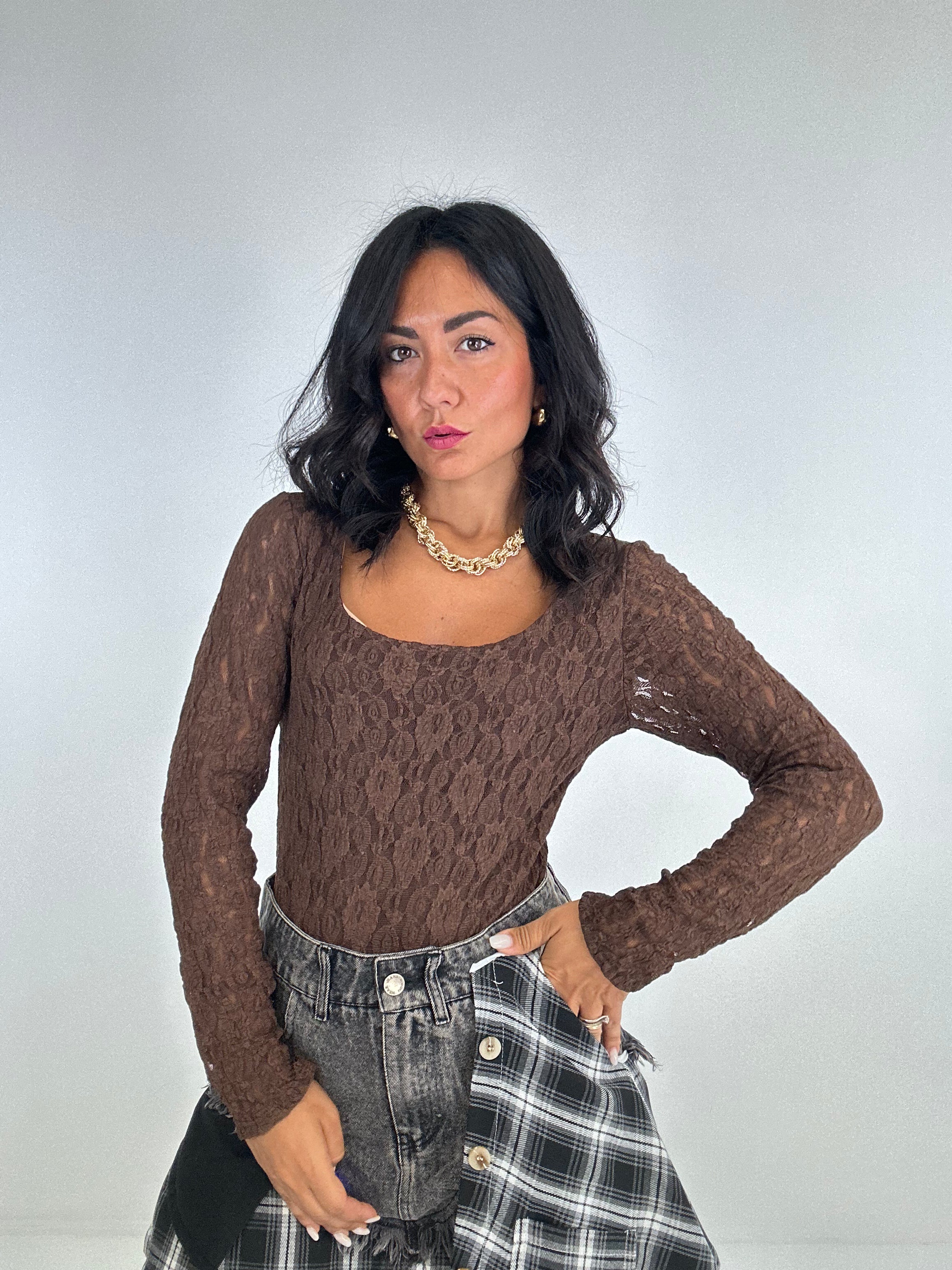 Body PIZZO FIOR - MARRONE