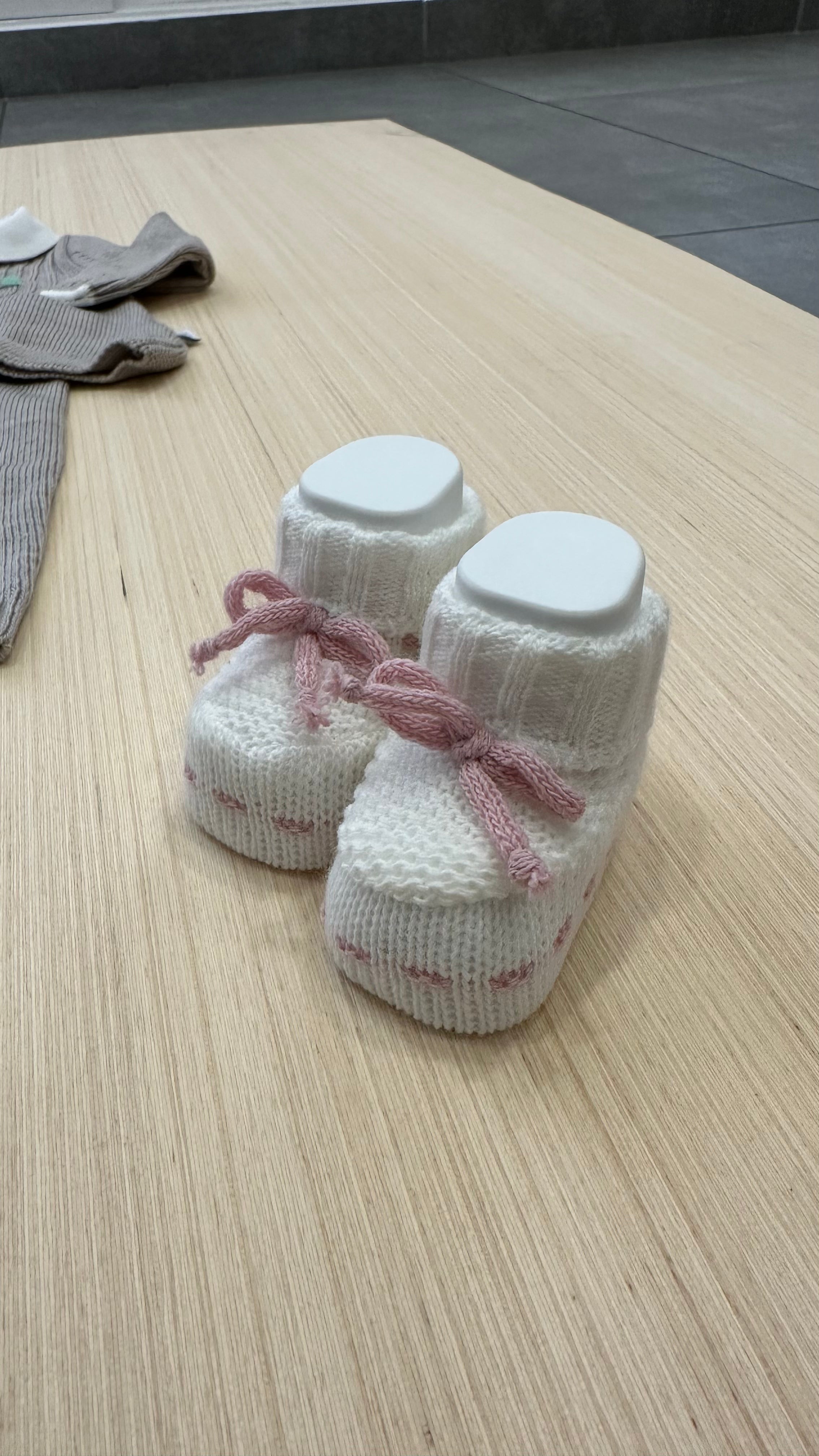 Babbucce LA ROCCA 0-3M - PANNA-ROSA