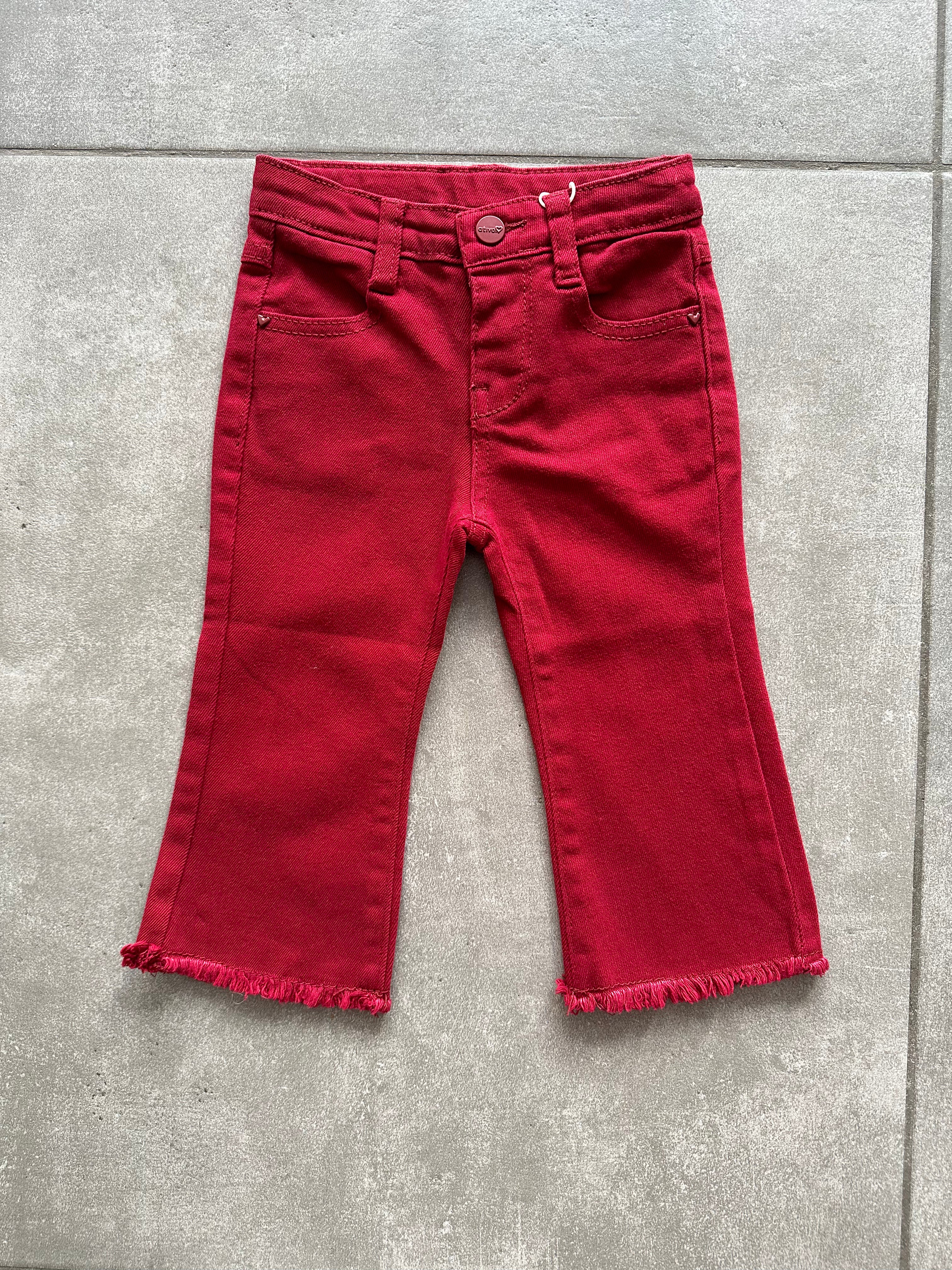 Jeans SFRANGIATO 12-36M - ROSSO