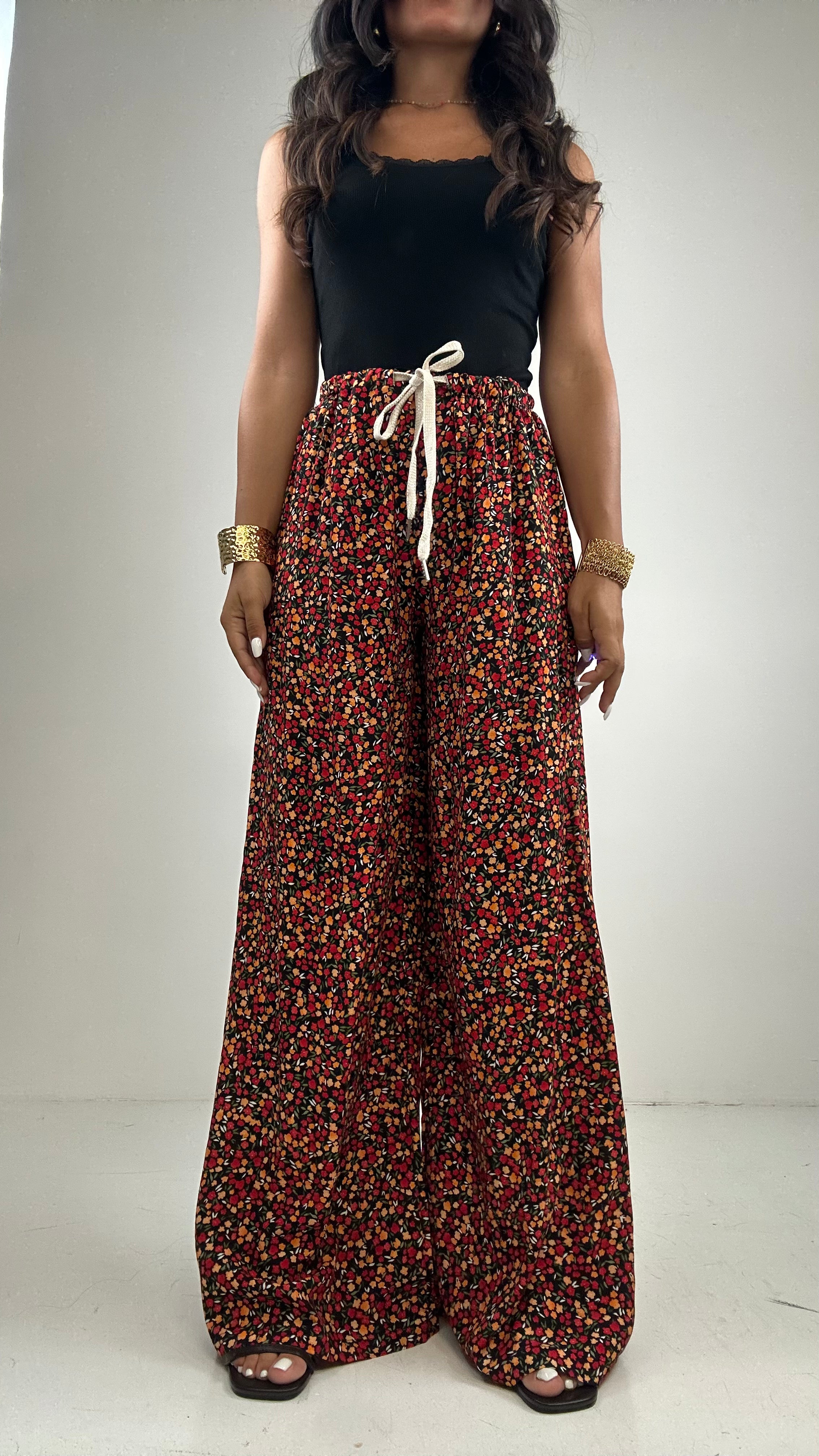 Pantalone FANTASIA - NERO-ROSSO
