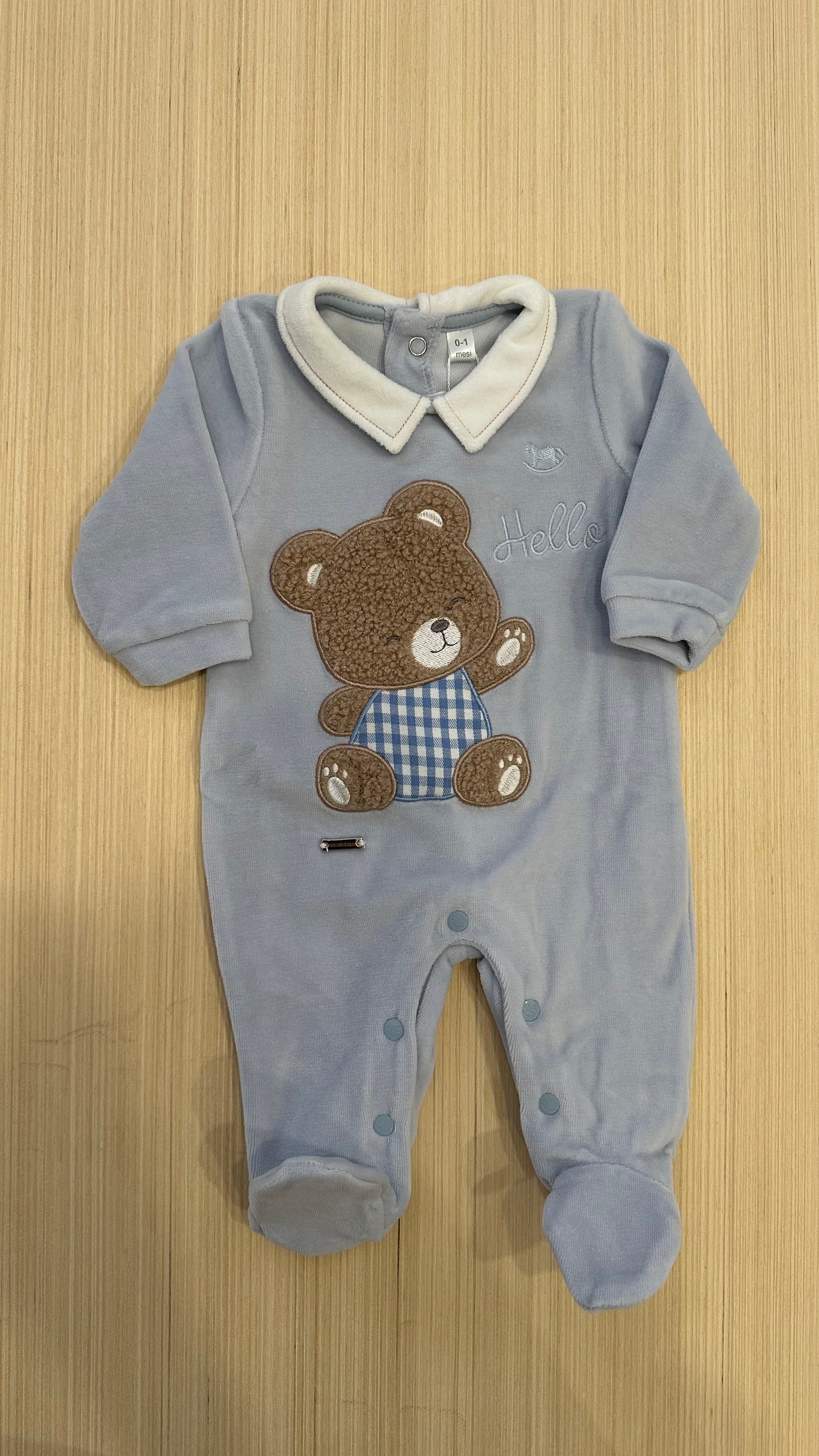 Tutina HELLO TEDDY - AZZURRO