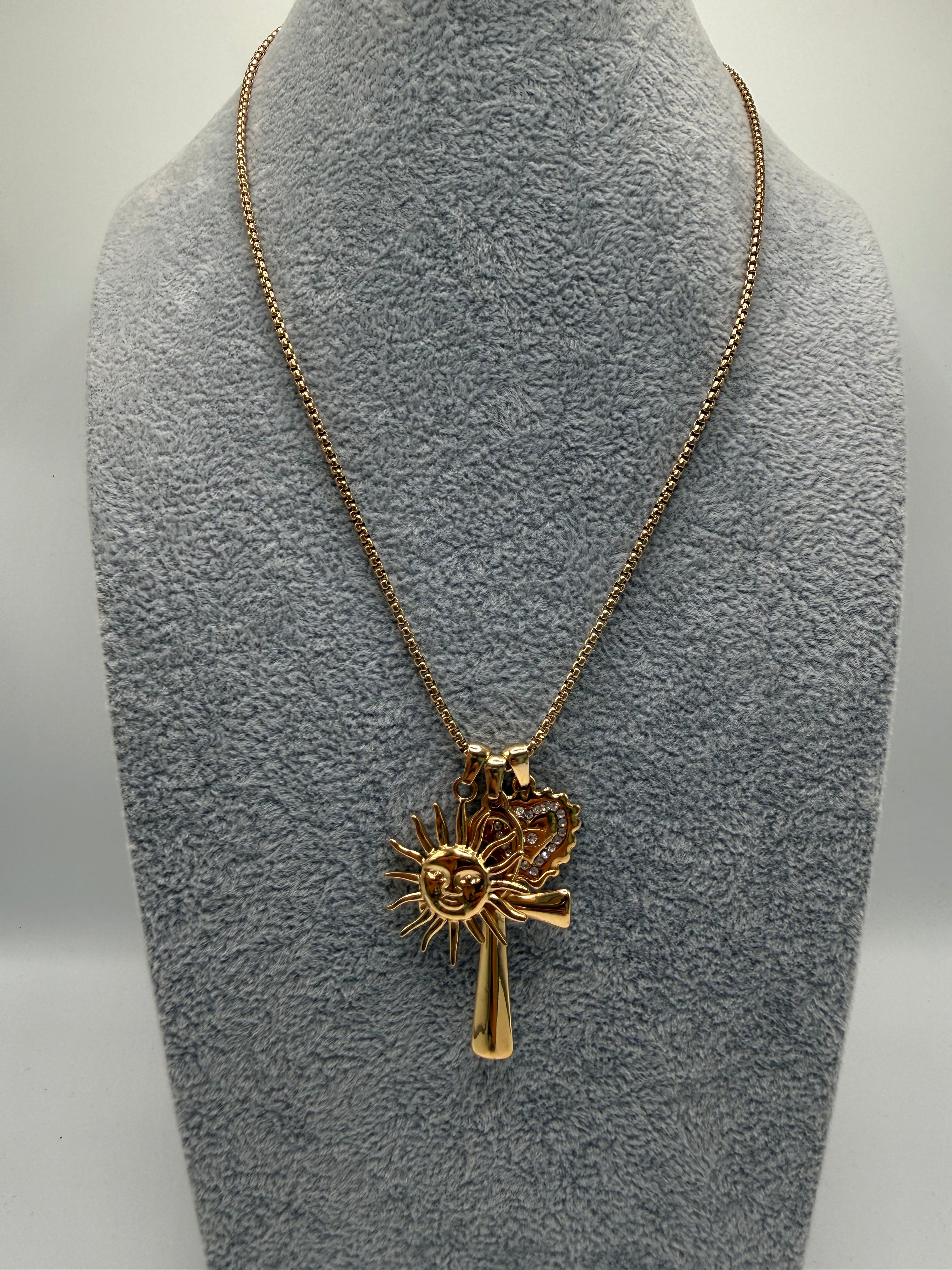 Collana SOLE CROCE - ORO