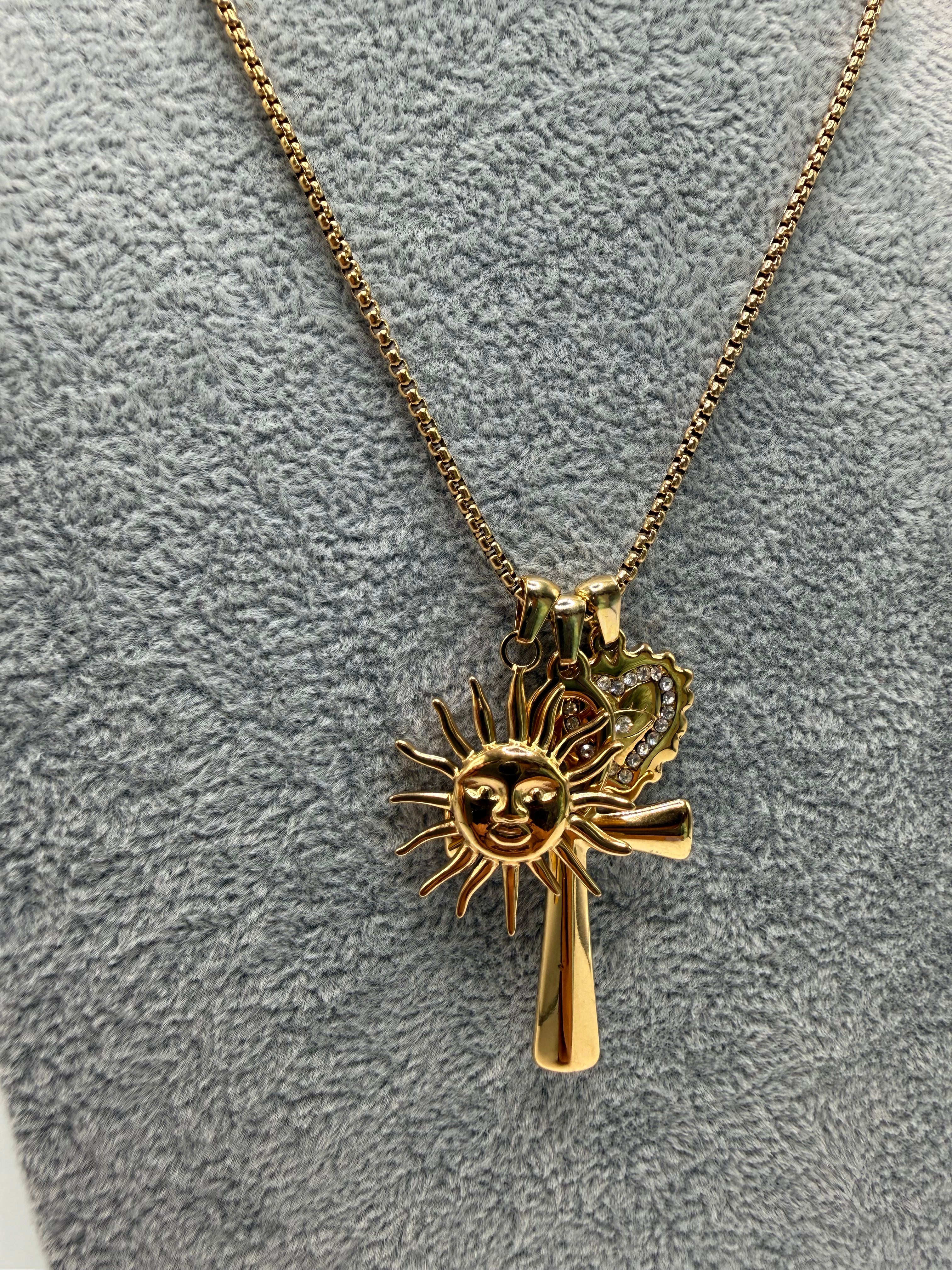 Collana SOLE CROCE - ORO
