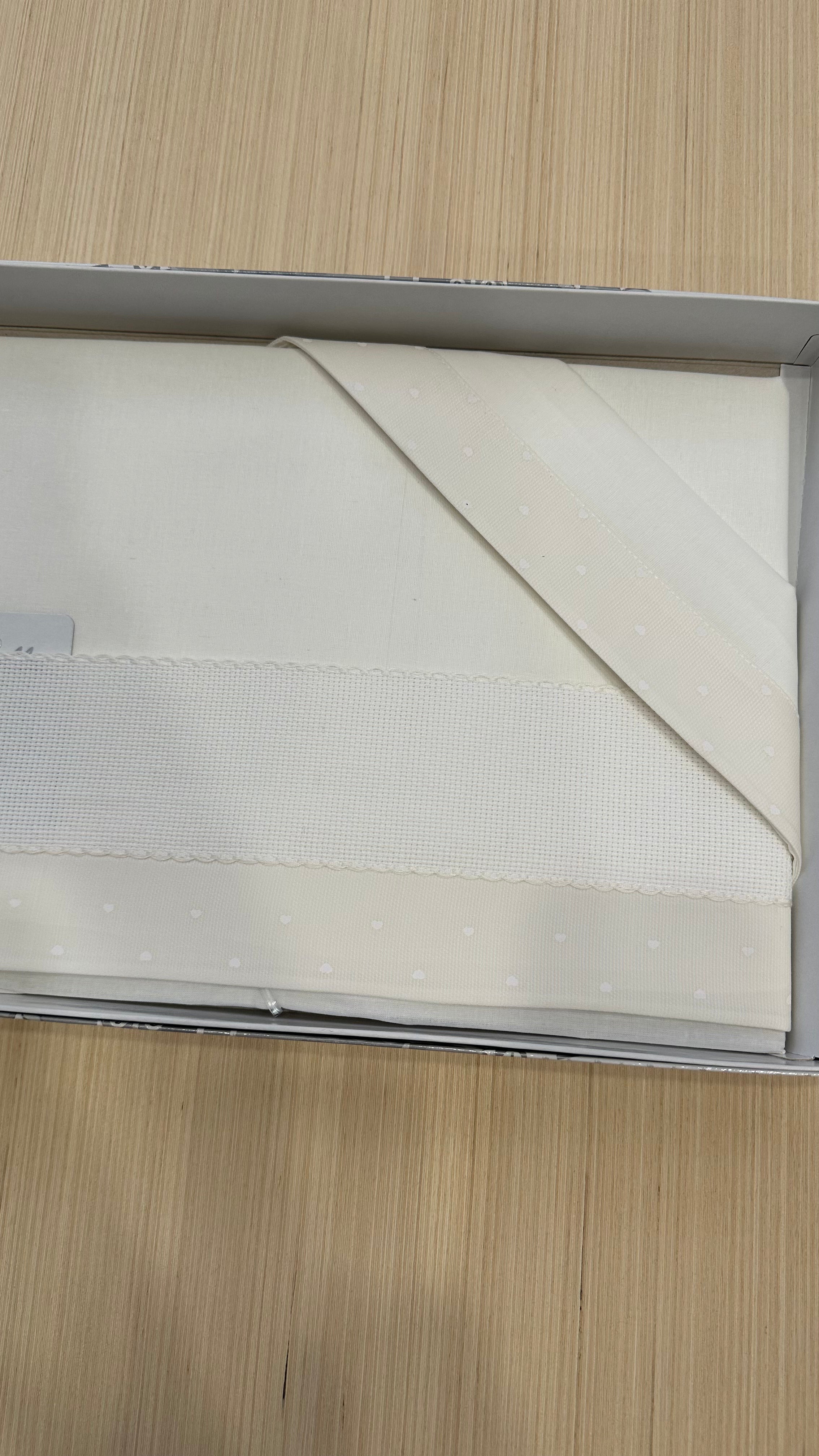 Lenzuola CARROZZINA DA RICAMO 90x120 - PANNA