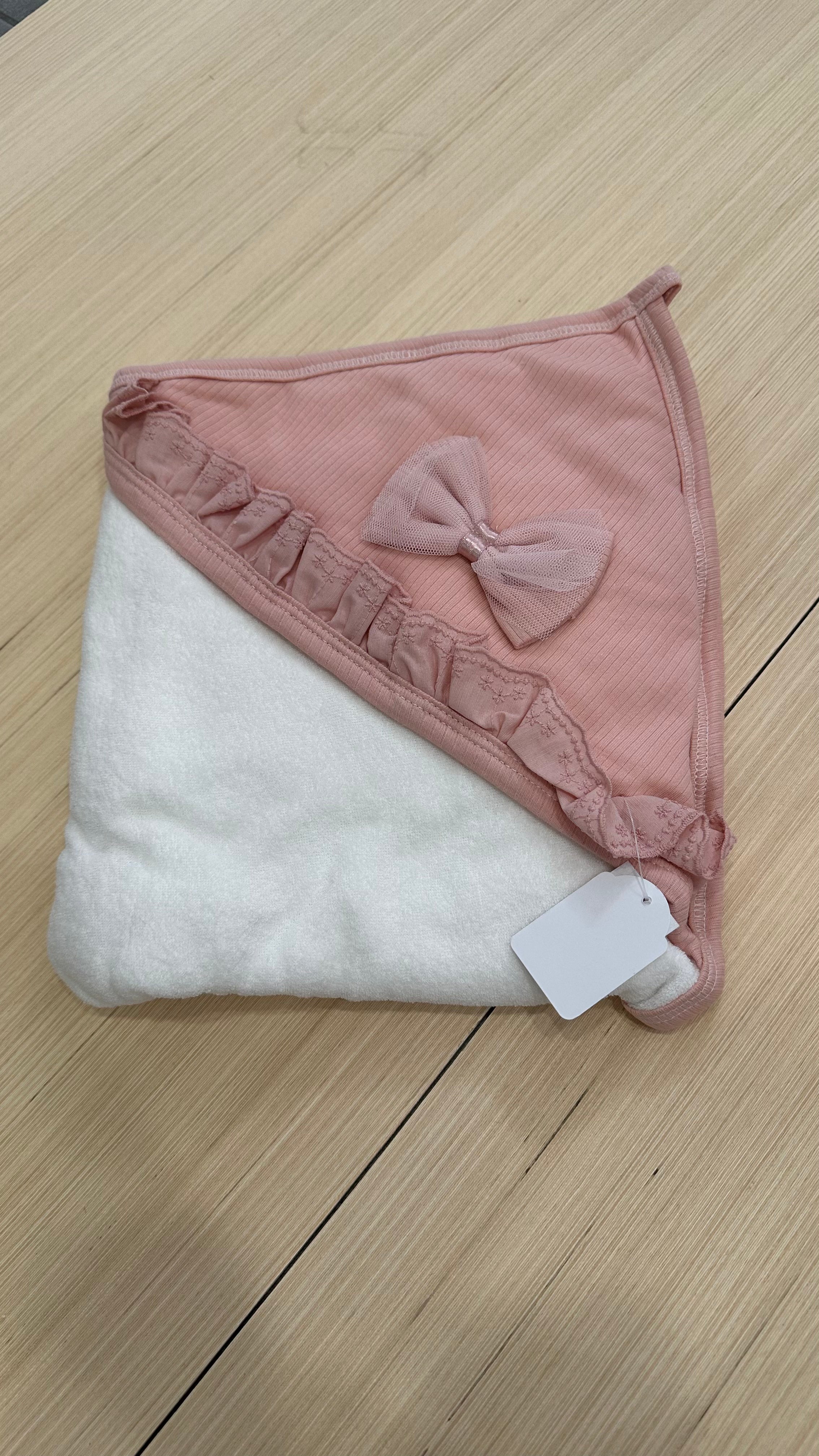 Accappatoio TRIANGOLO RICAMO - ROSA