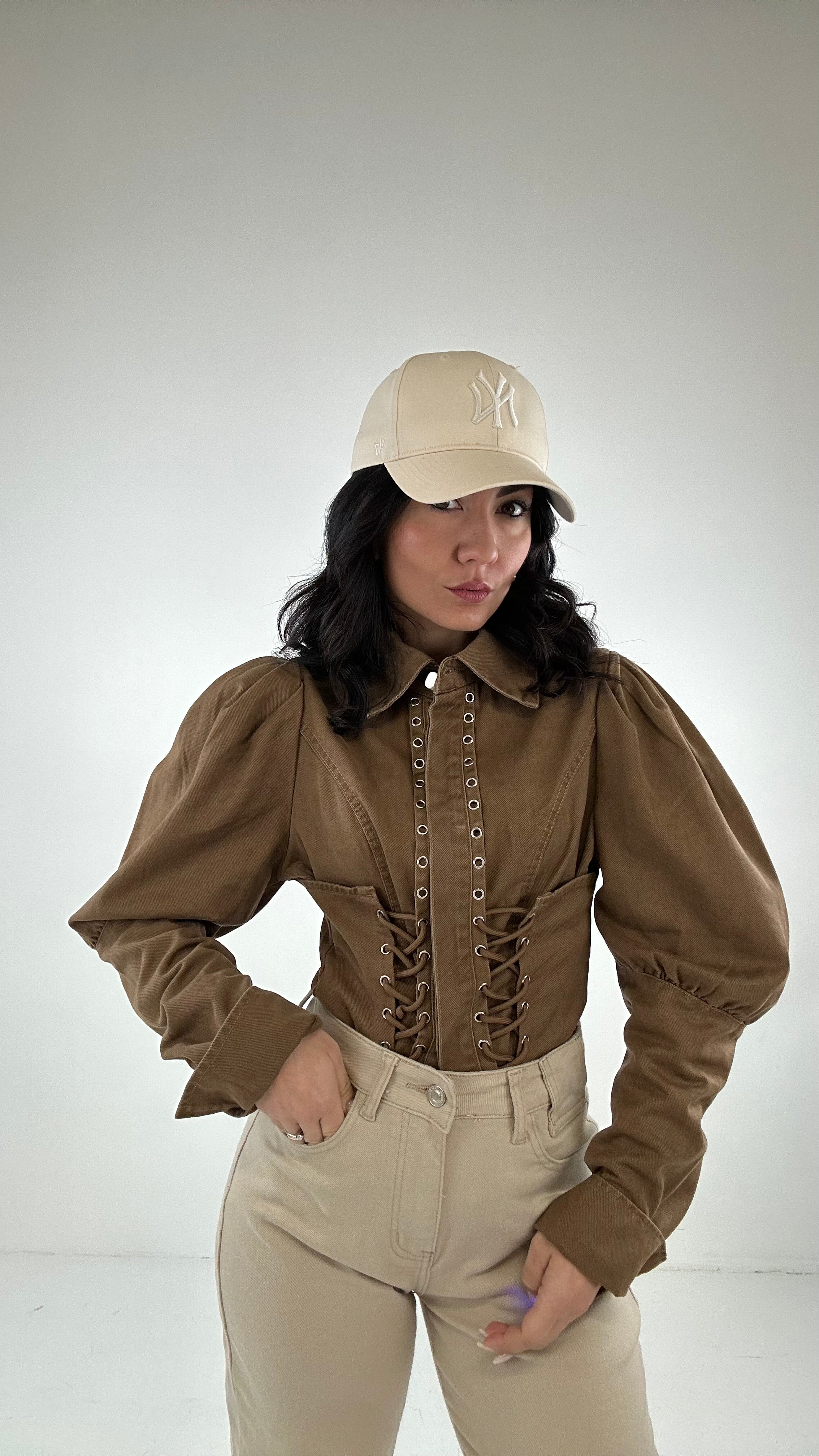 Giubbino INTRECCIO - MARRONE