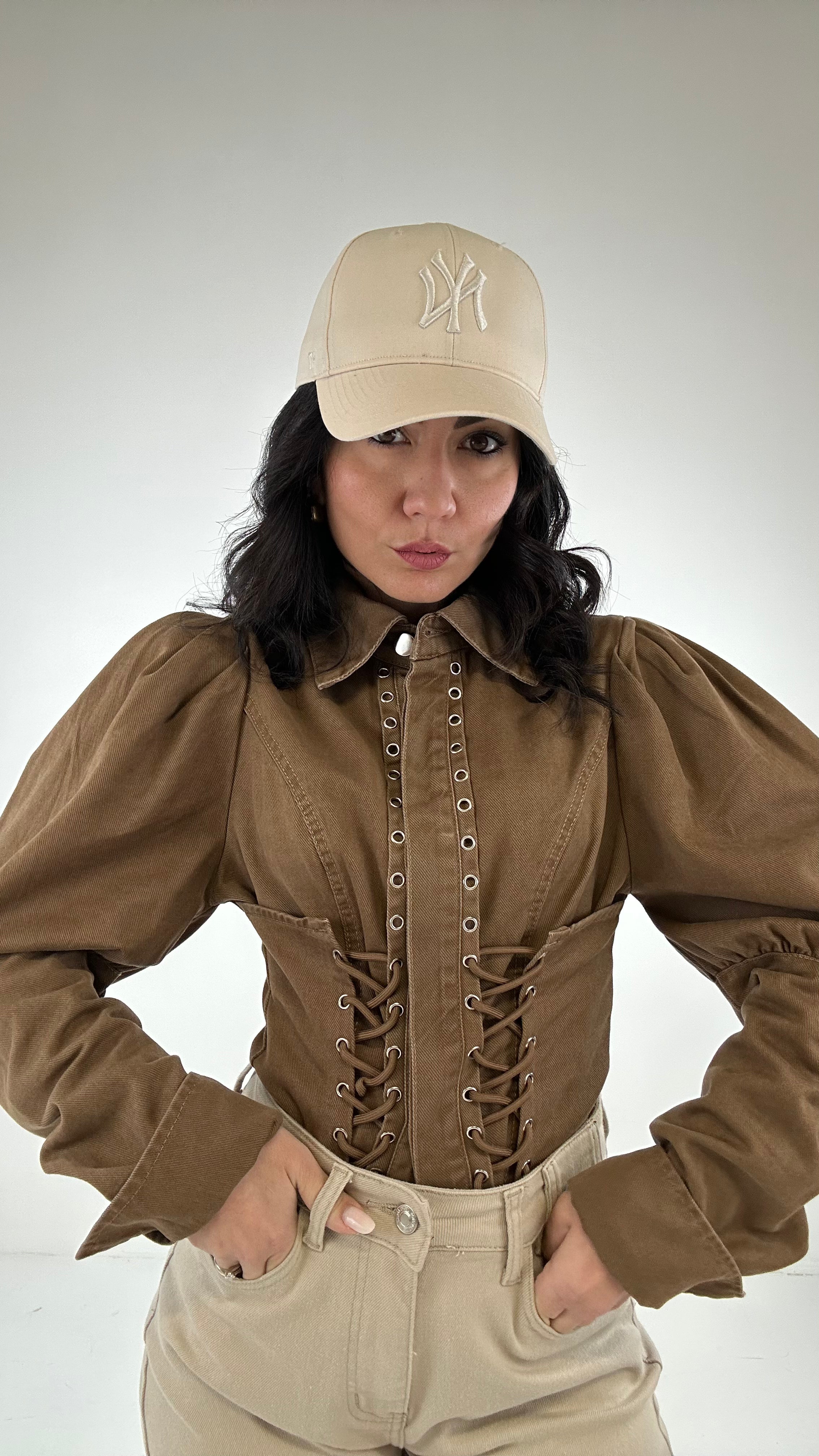 Giubbino INTRECCIO - MARRONE