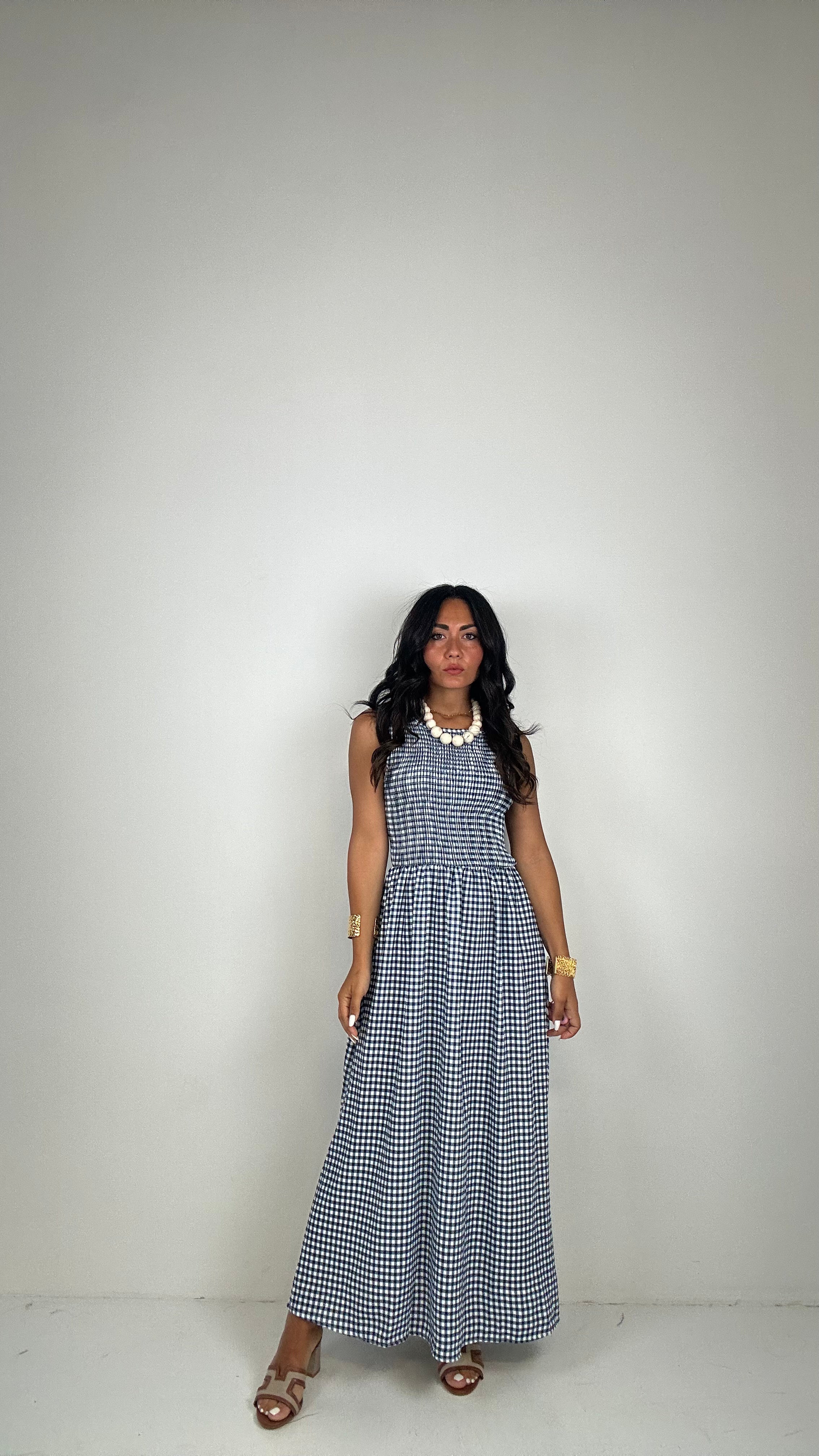 Vestito QUADRETTINI - BLU