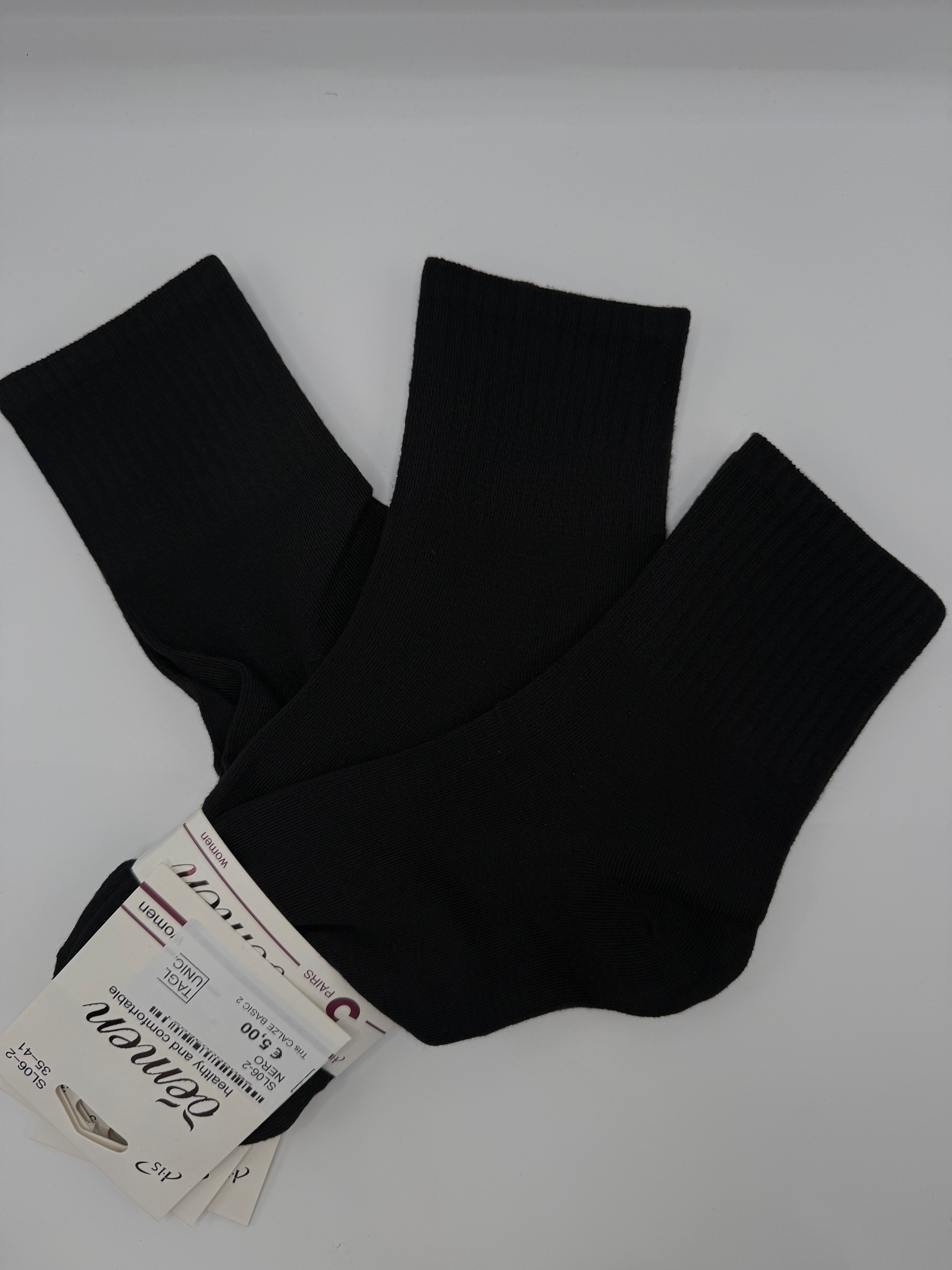 Tris CALZE BASIC 2 - NERO