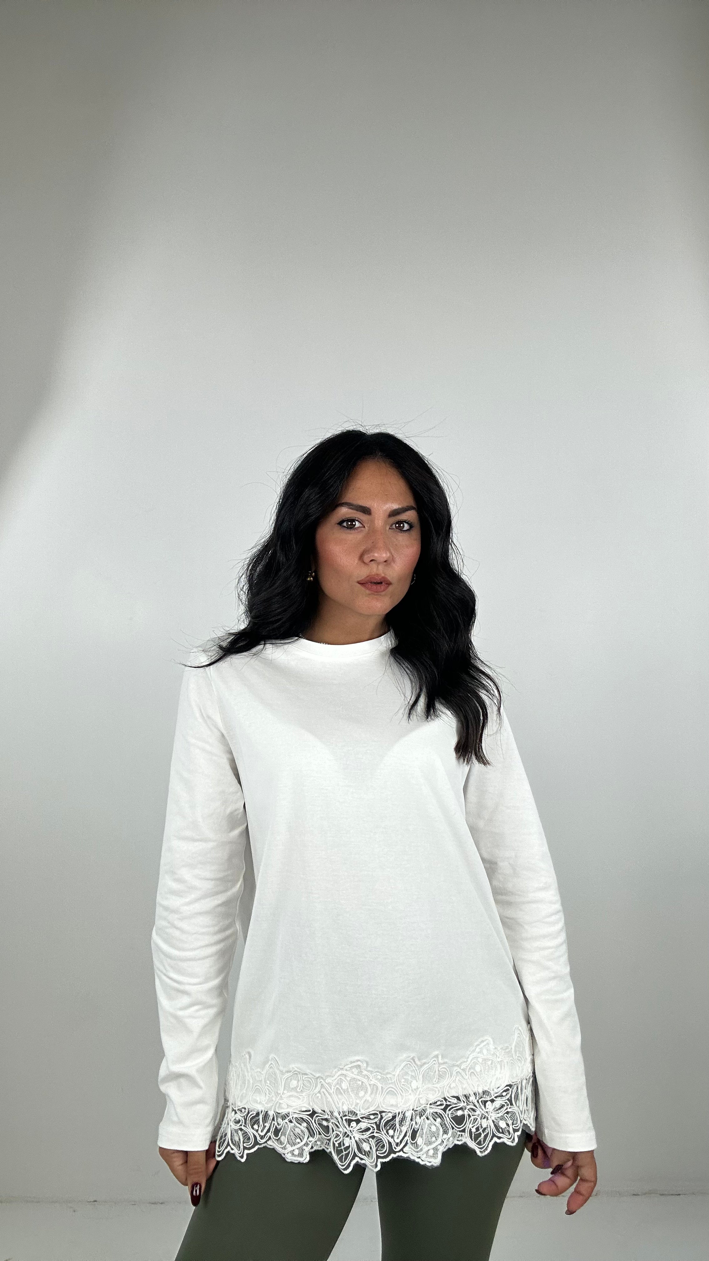 Pull POLO CON MAGLIA SOTTO PIZZO - NERO