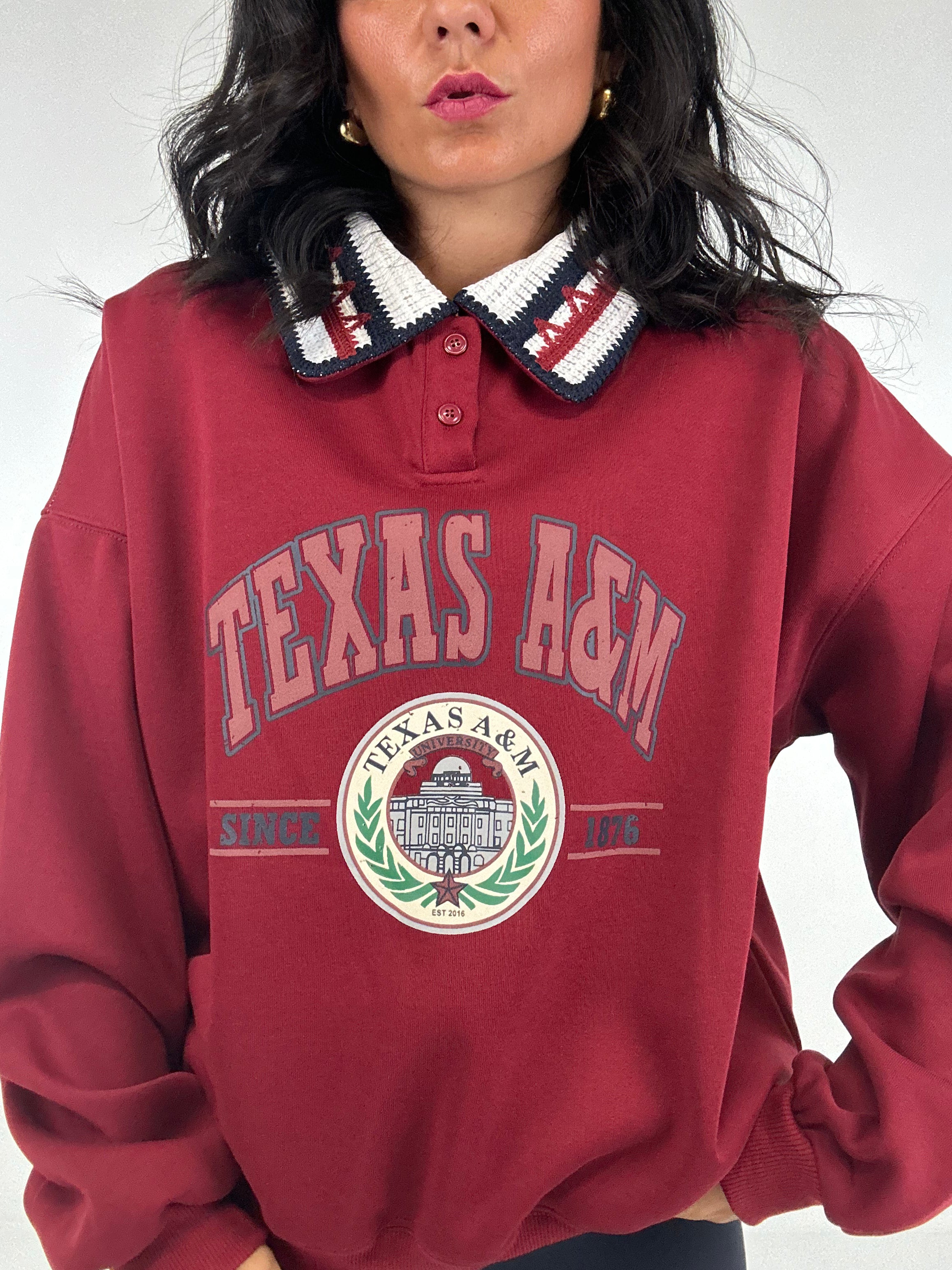 Felpa TEXAS - BORDEAUX