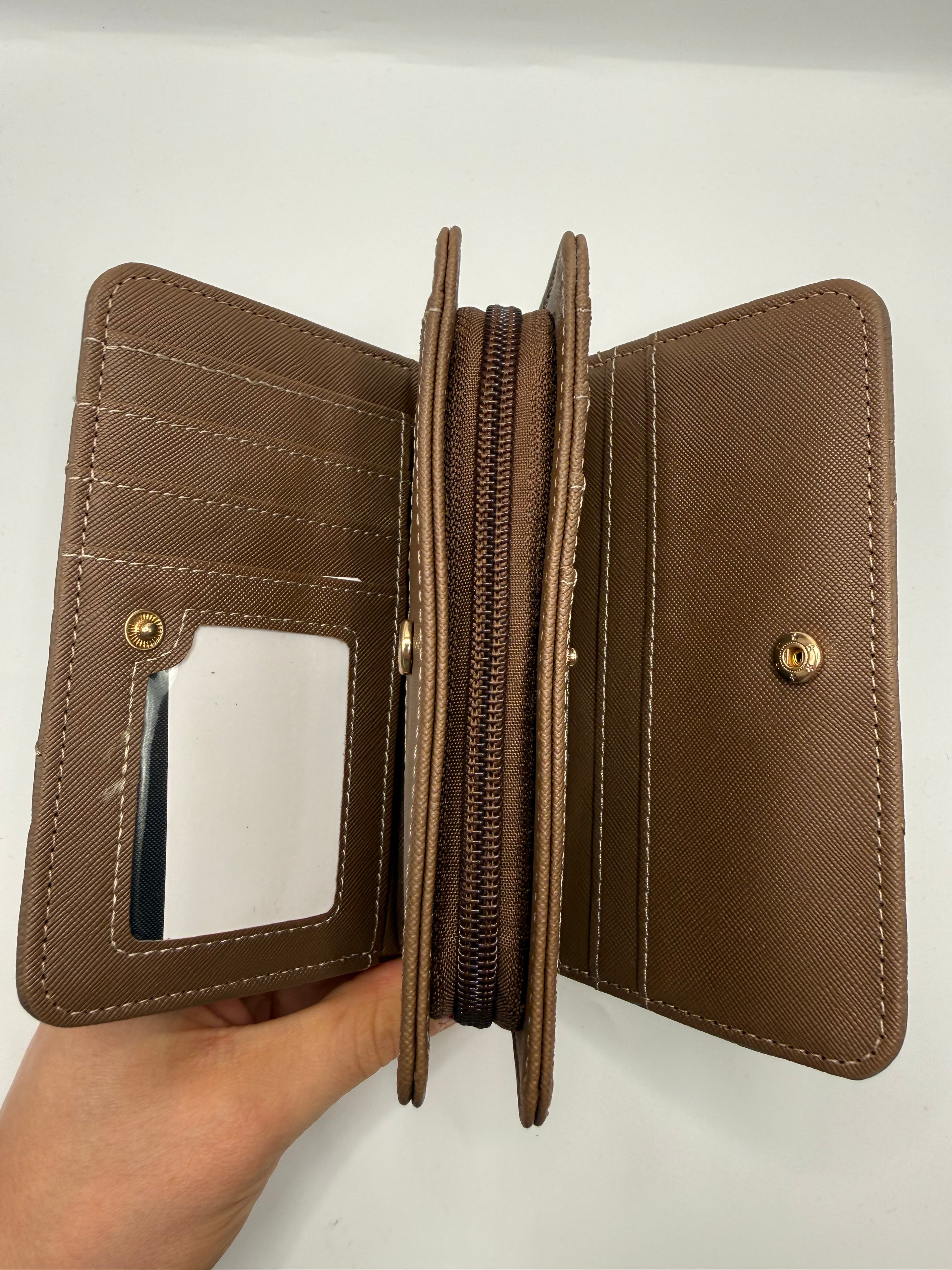 Portafoglio BASIC PELLE - KHAKI