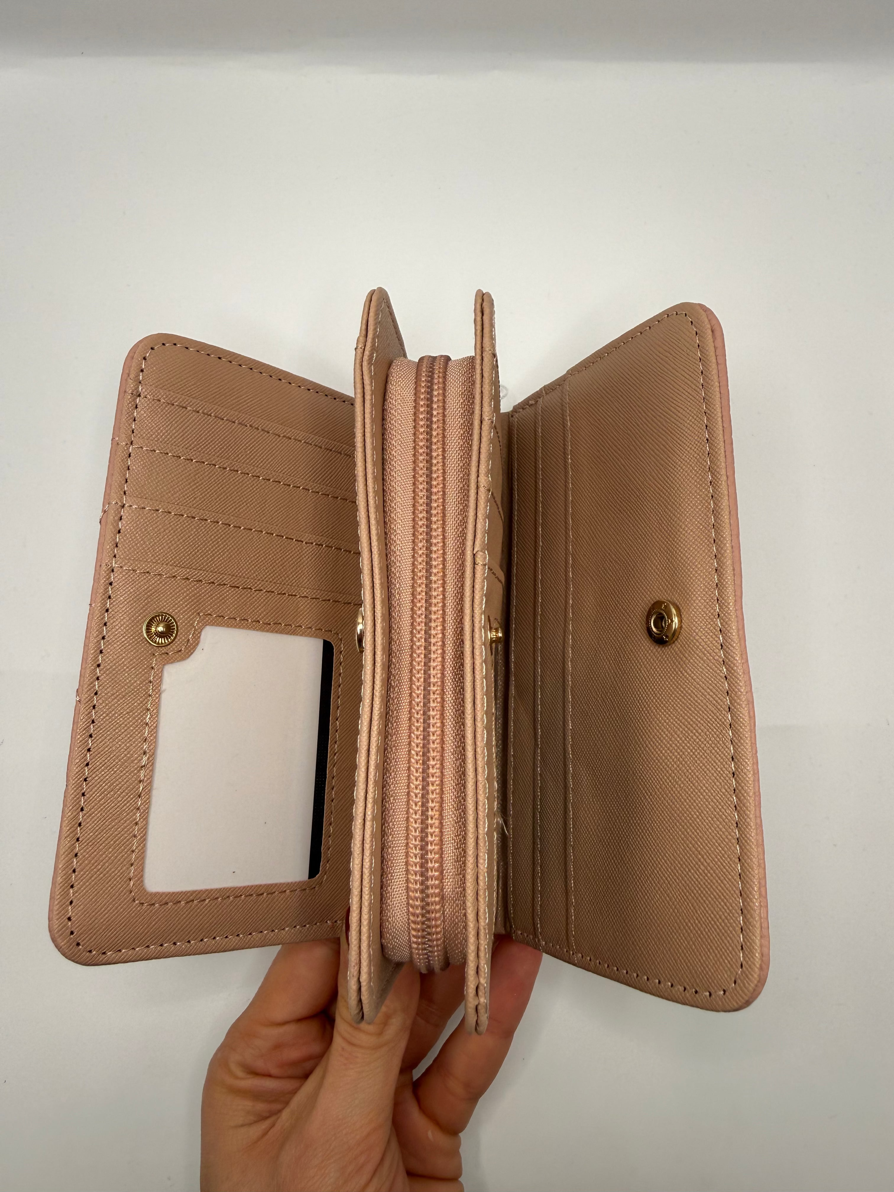 Portafoglio BASIC PELLE - ROSA CIPRIA