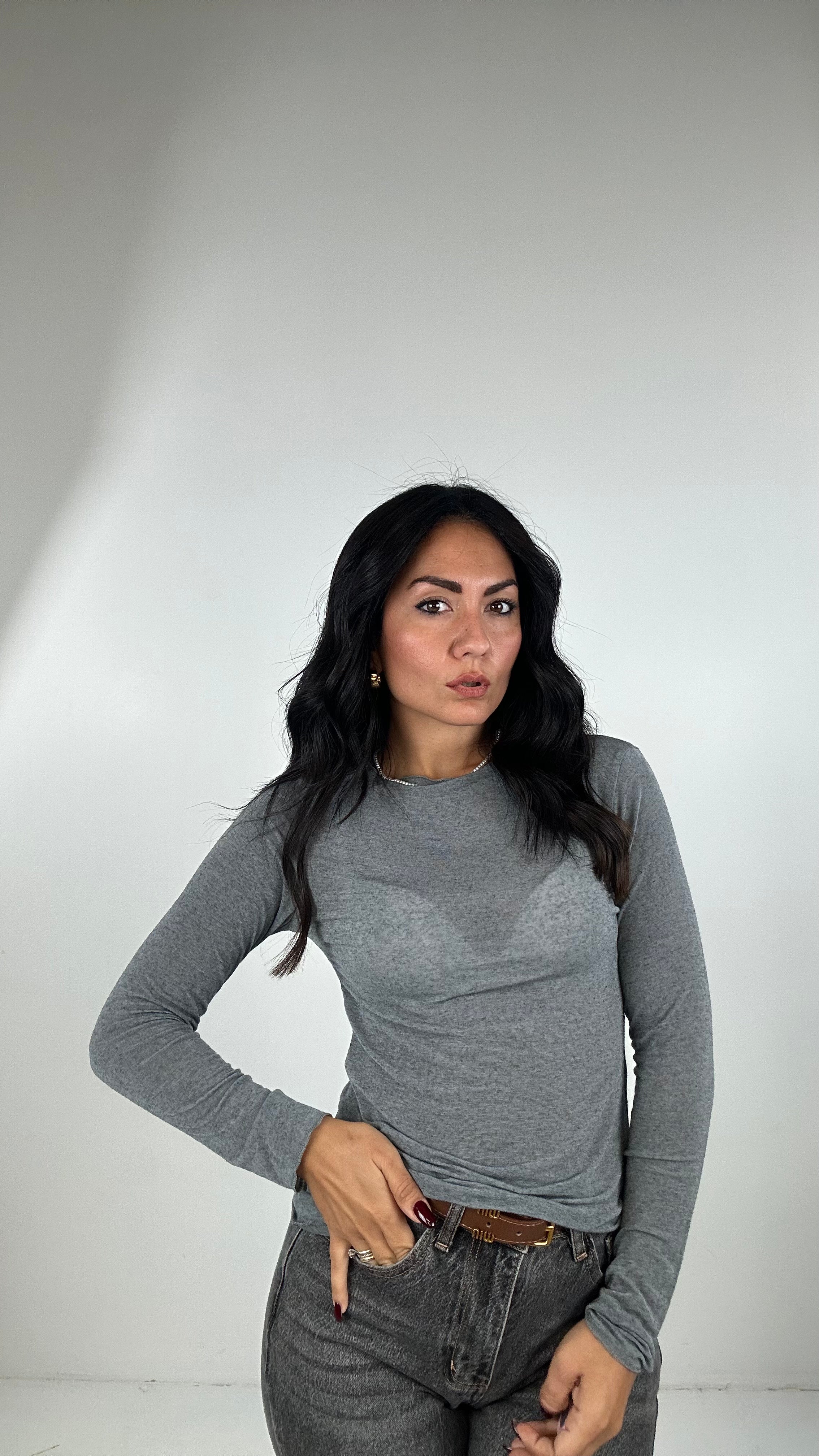 Maglia CASHMERE - GRIGIO