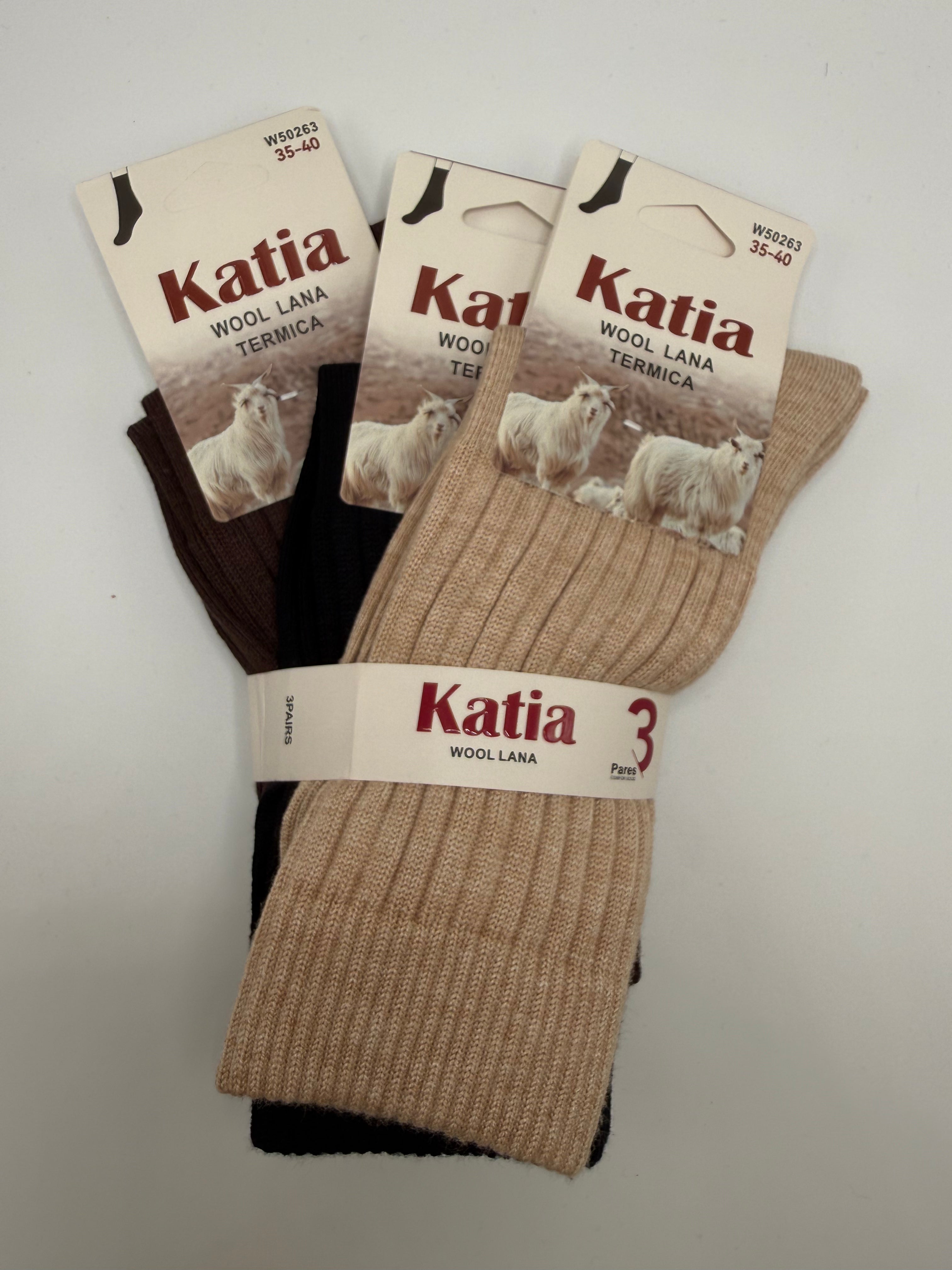 Calze TRIS LANA TERMICA - BEIGE