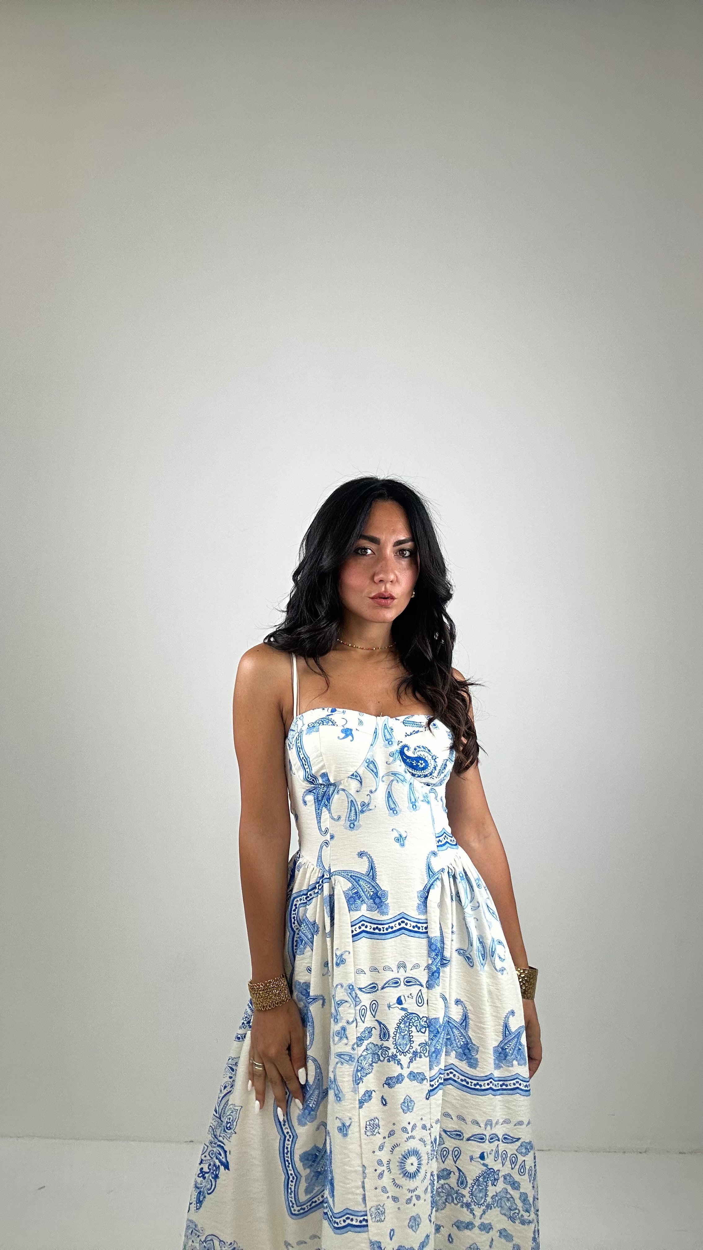 Vestito LACCETTO FANTASY - AZZURRO