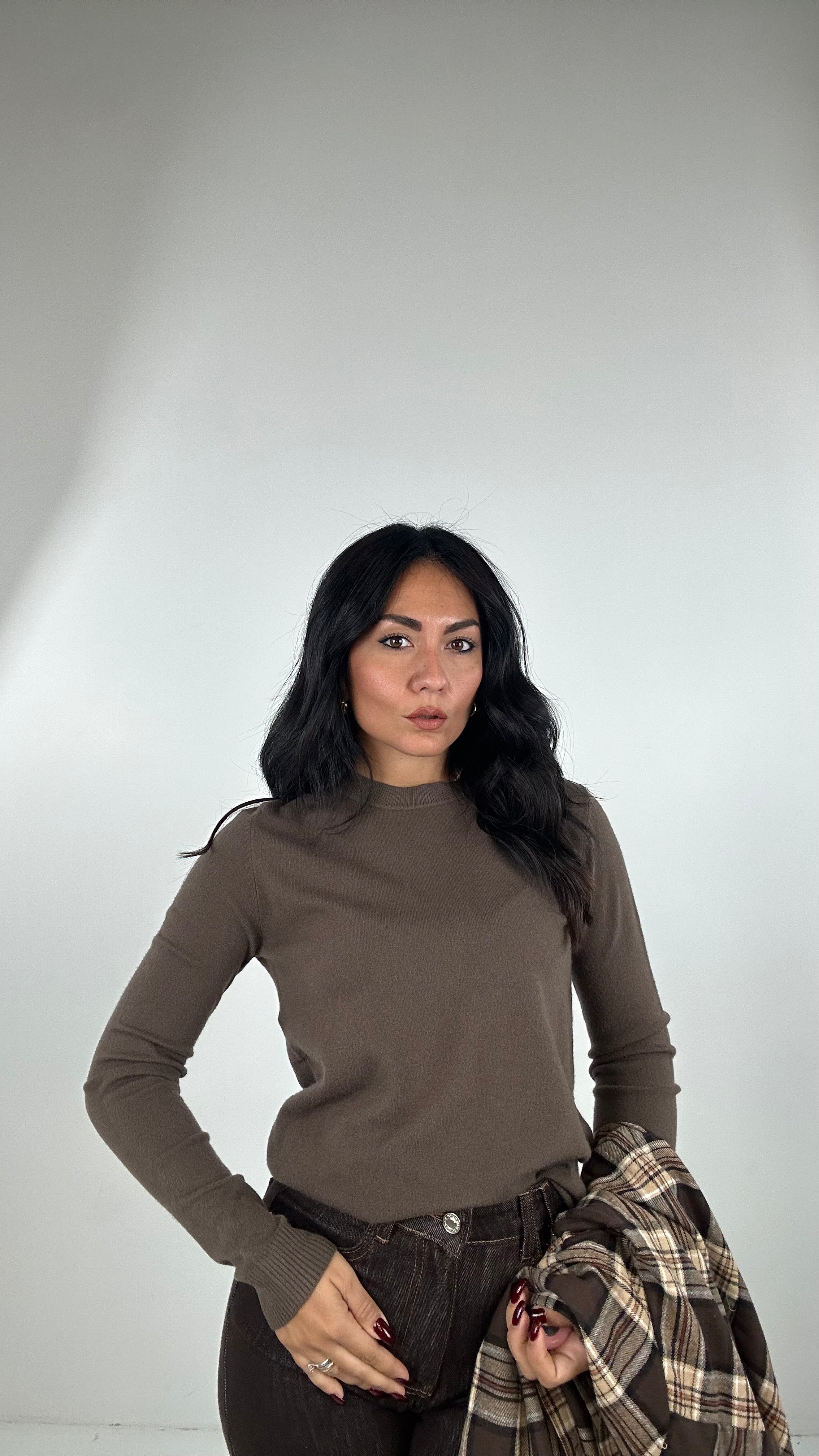 Pull BASIC AUTUMN - MARRONE