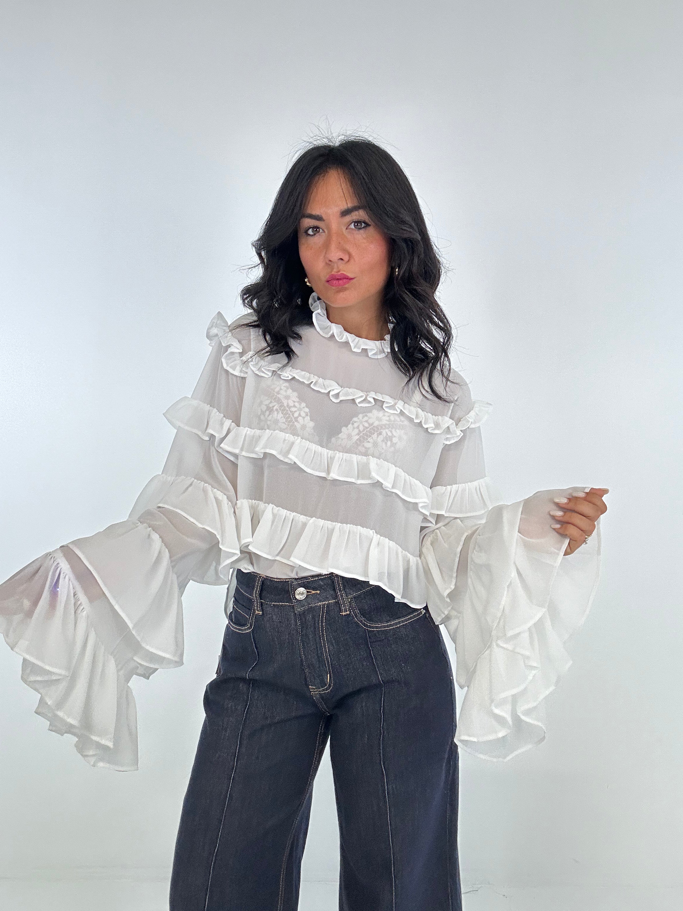 Blusa BALZE VOLANT - BIANCO