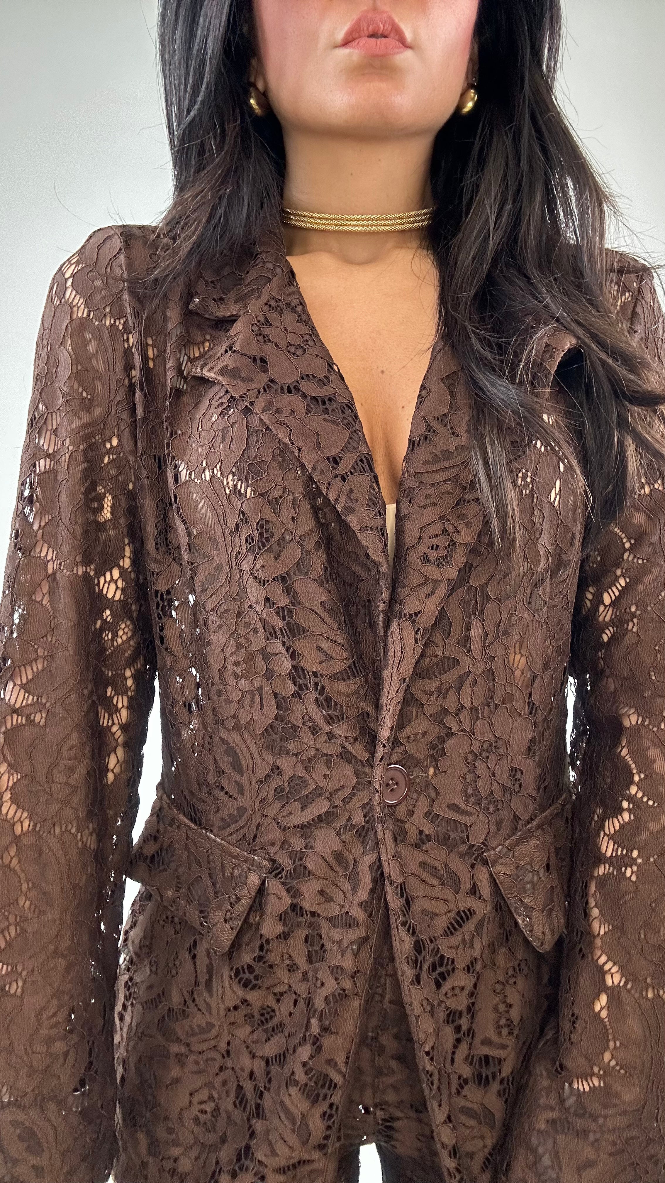 Tailleur PIZZO - MARRONE