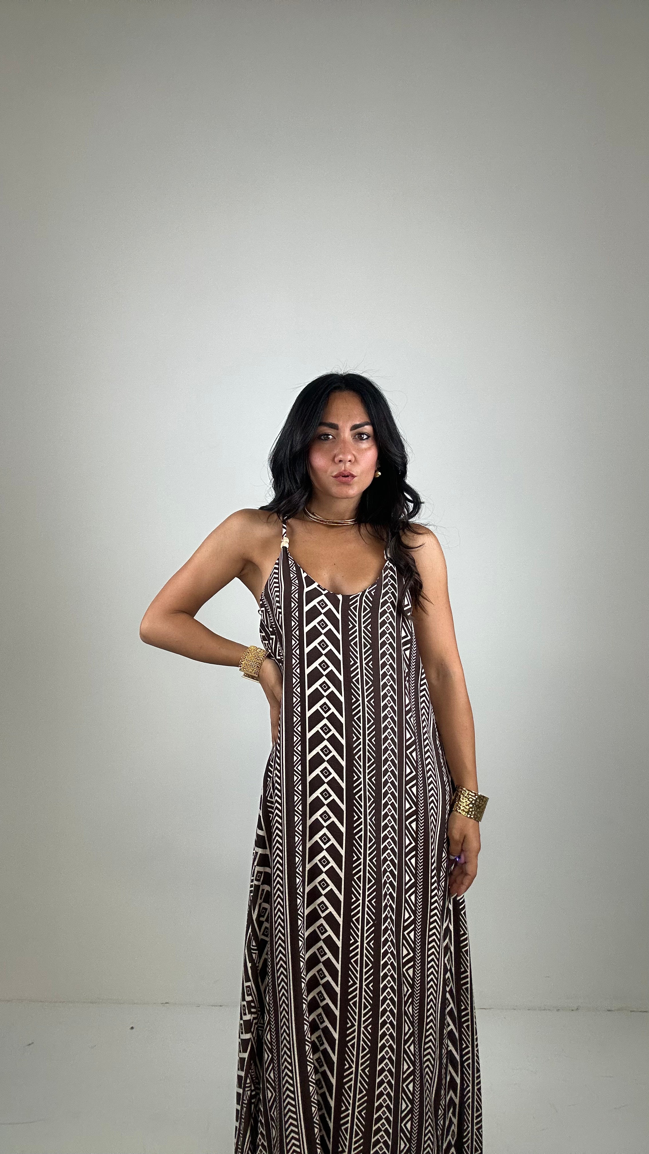 Vestito TRIBU' - BEIGE