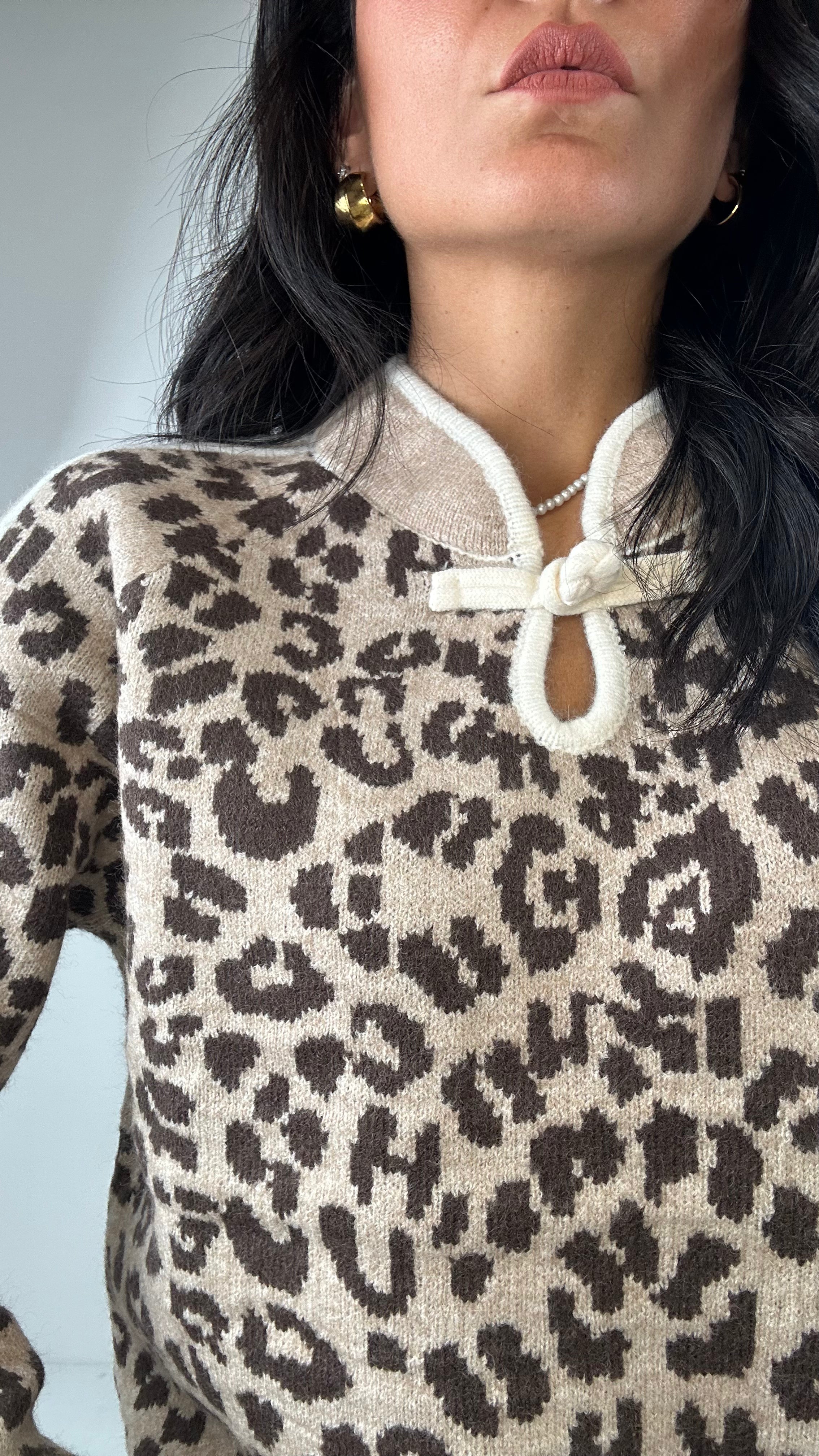 Pull MACULATO BANDE - BEIGE