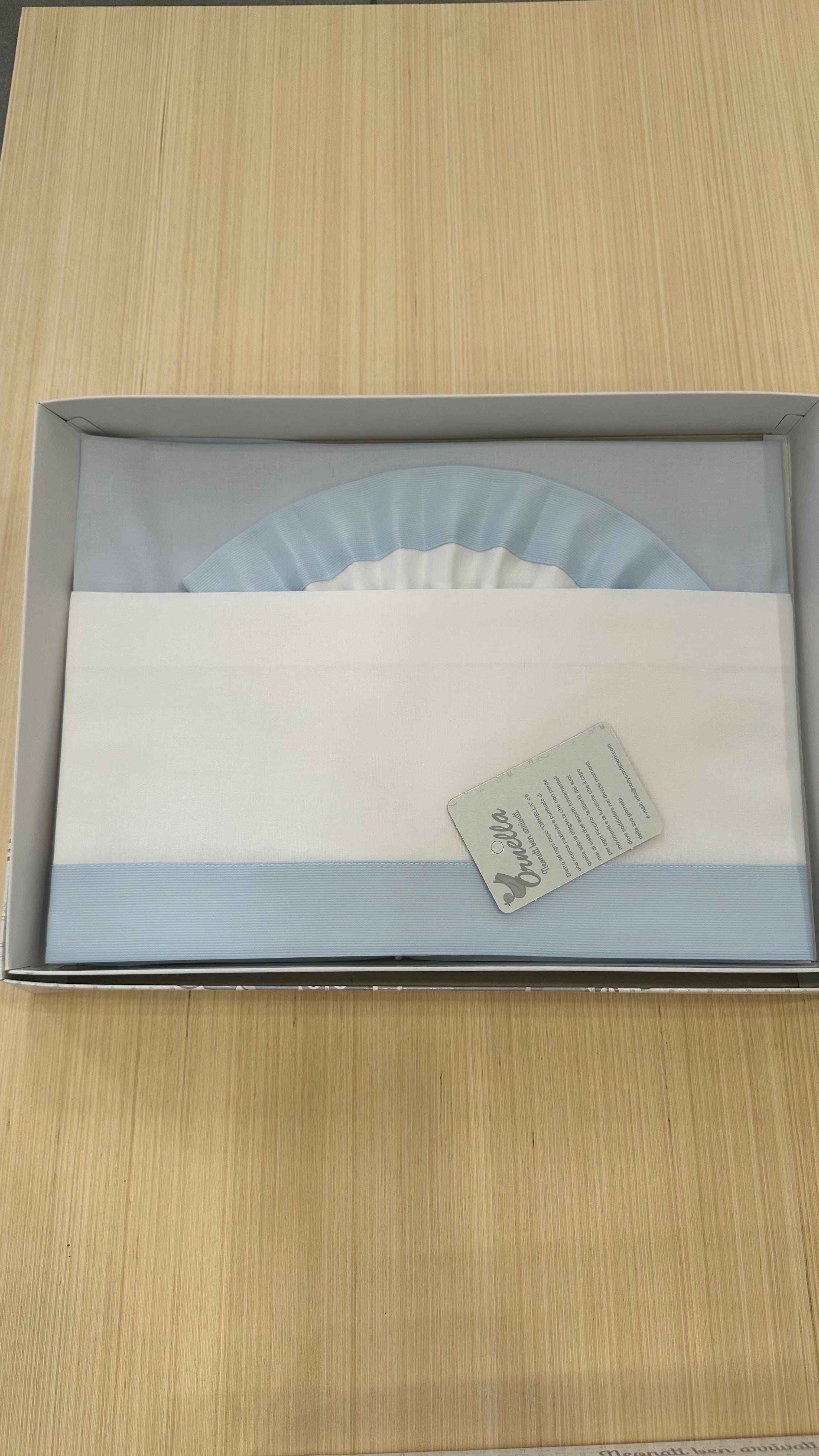 Lenzuola CARROZZINA BASIC CM 90x120 - CELESTE