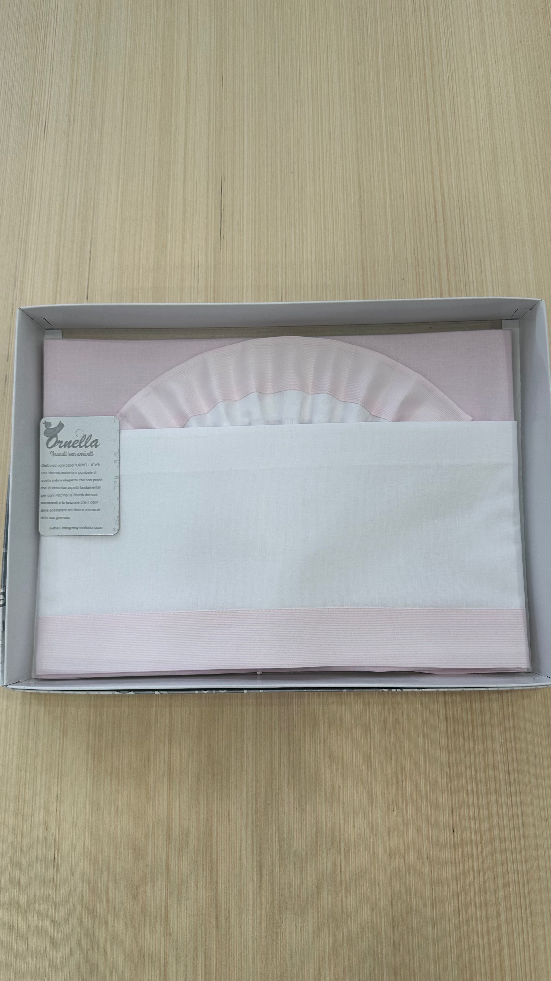 Lenzuola CARROZZINA BASIC CM 90x120 - ROSA