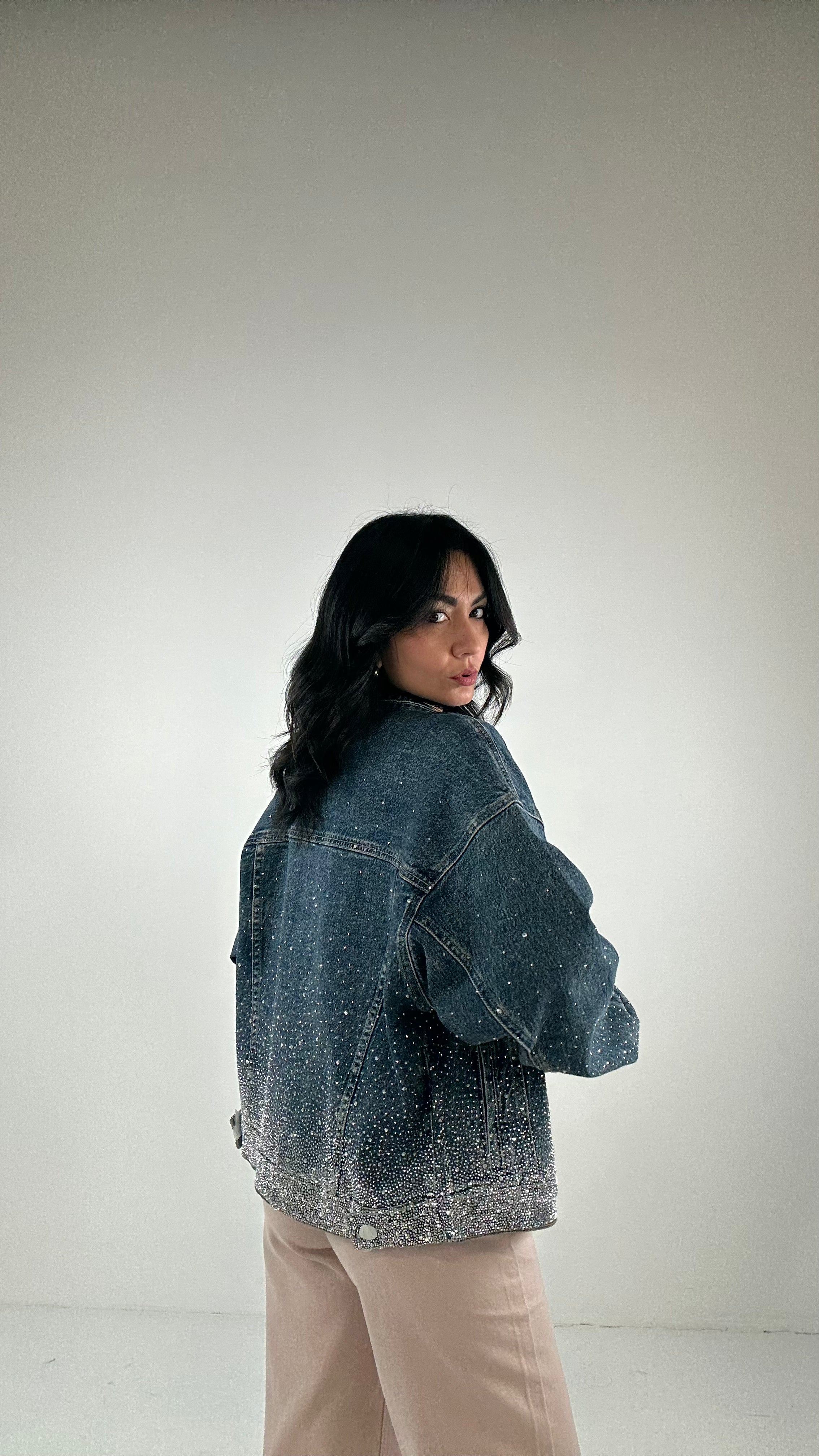 Giubbino STRASS DENIM - JEANS