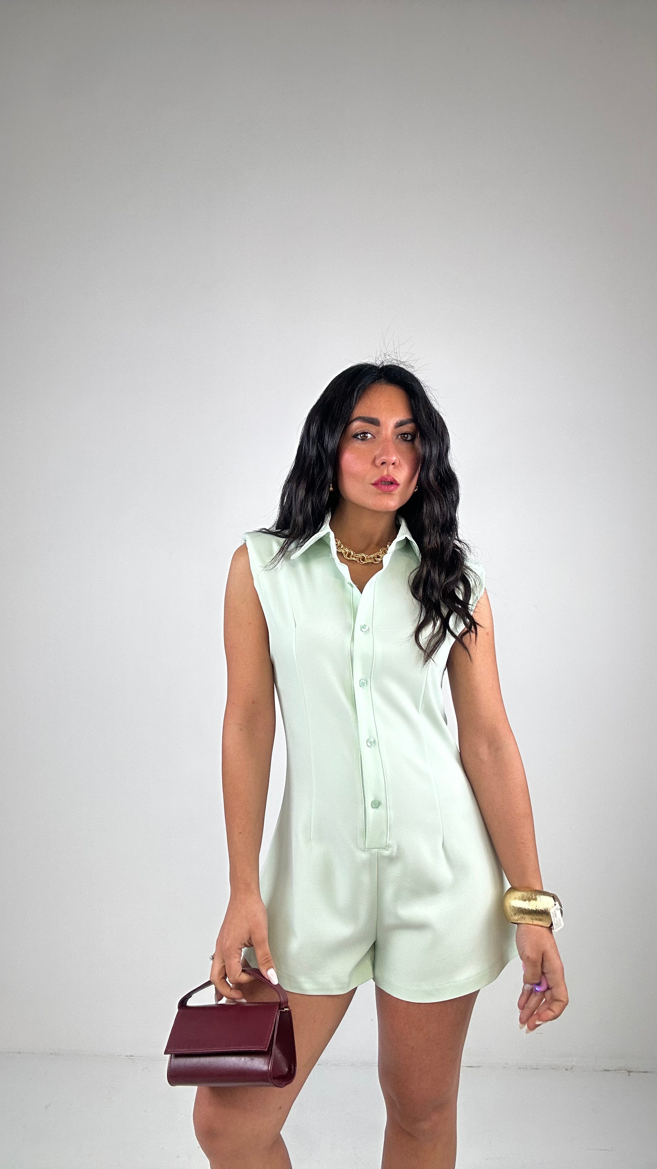 Tutina SPALLINA - VERDE MENTA