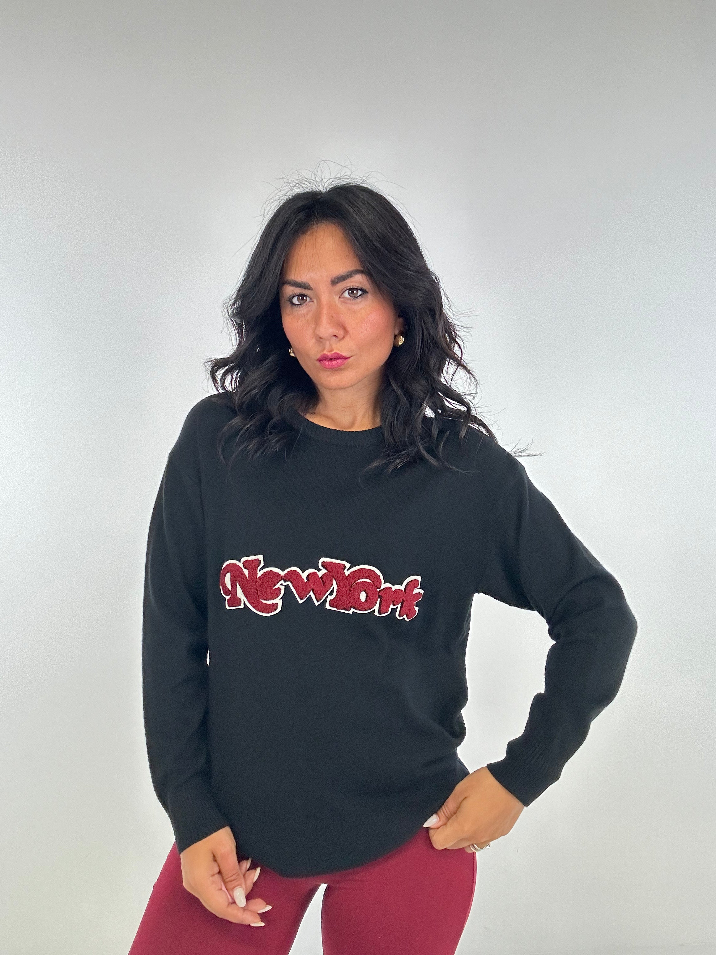 Pull NEW YORK BORD - NERO