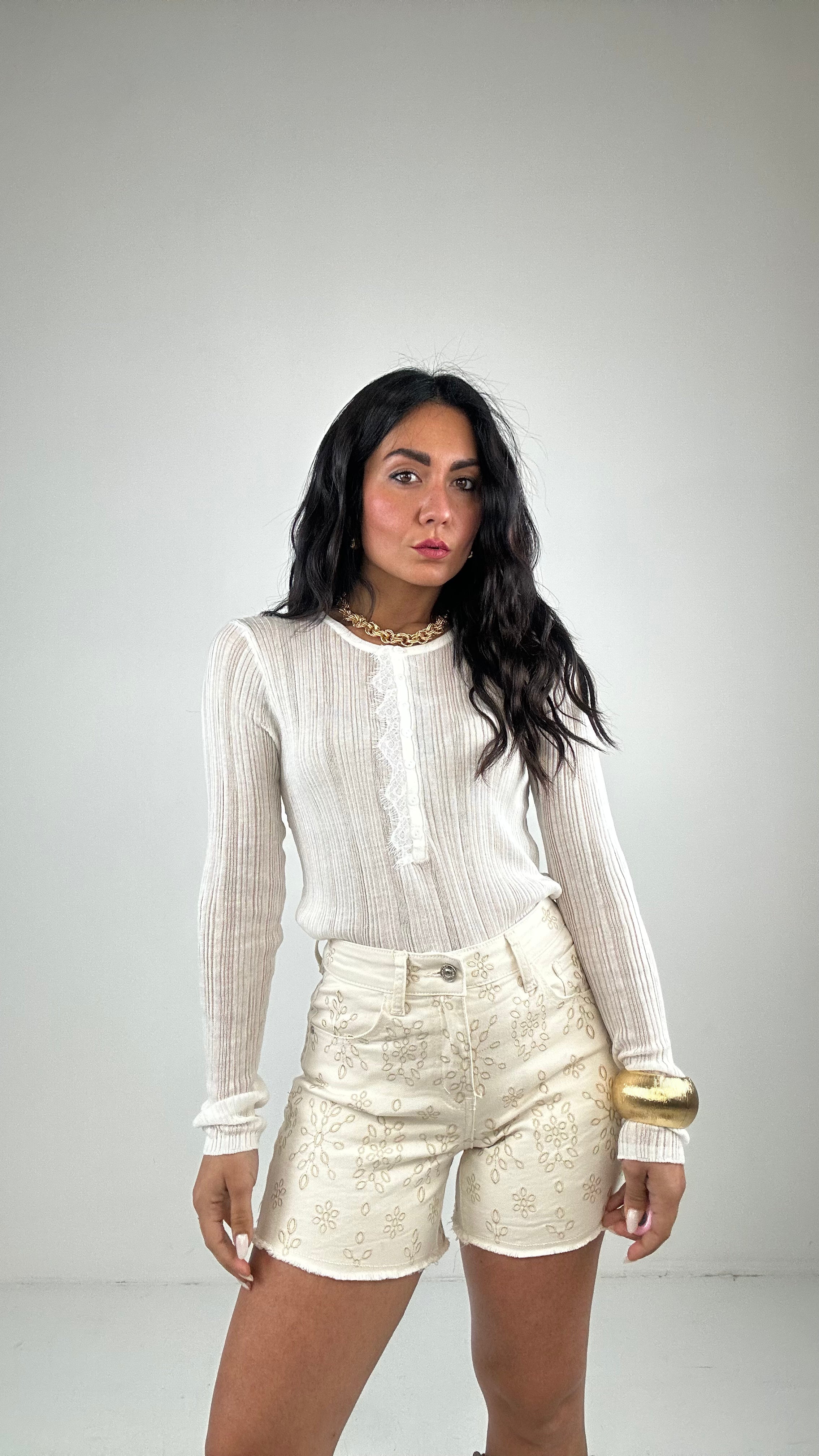 Shorts ORIGAMI - BIANCO