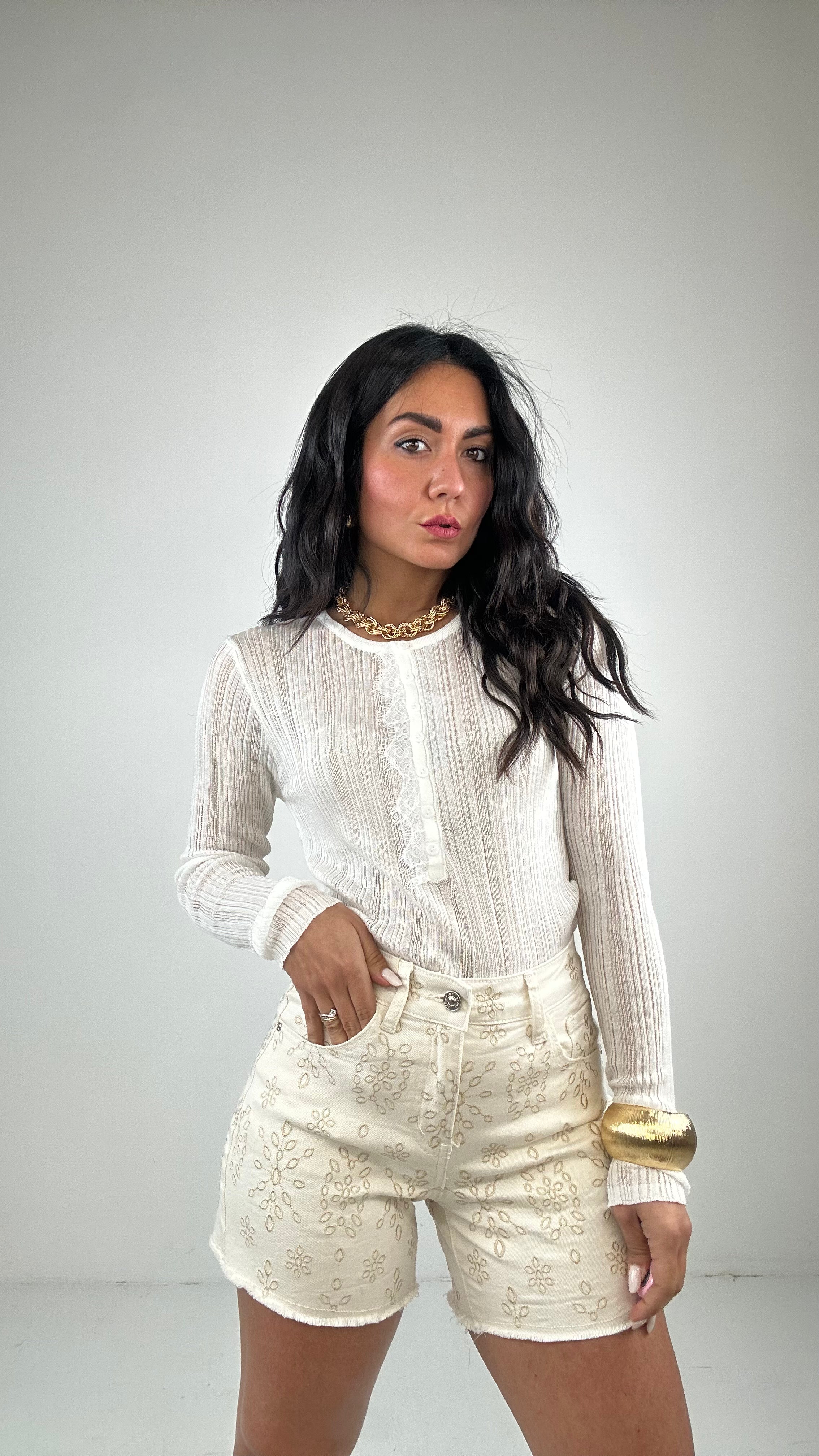 Shorts ORIGAMI - BIANCO