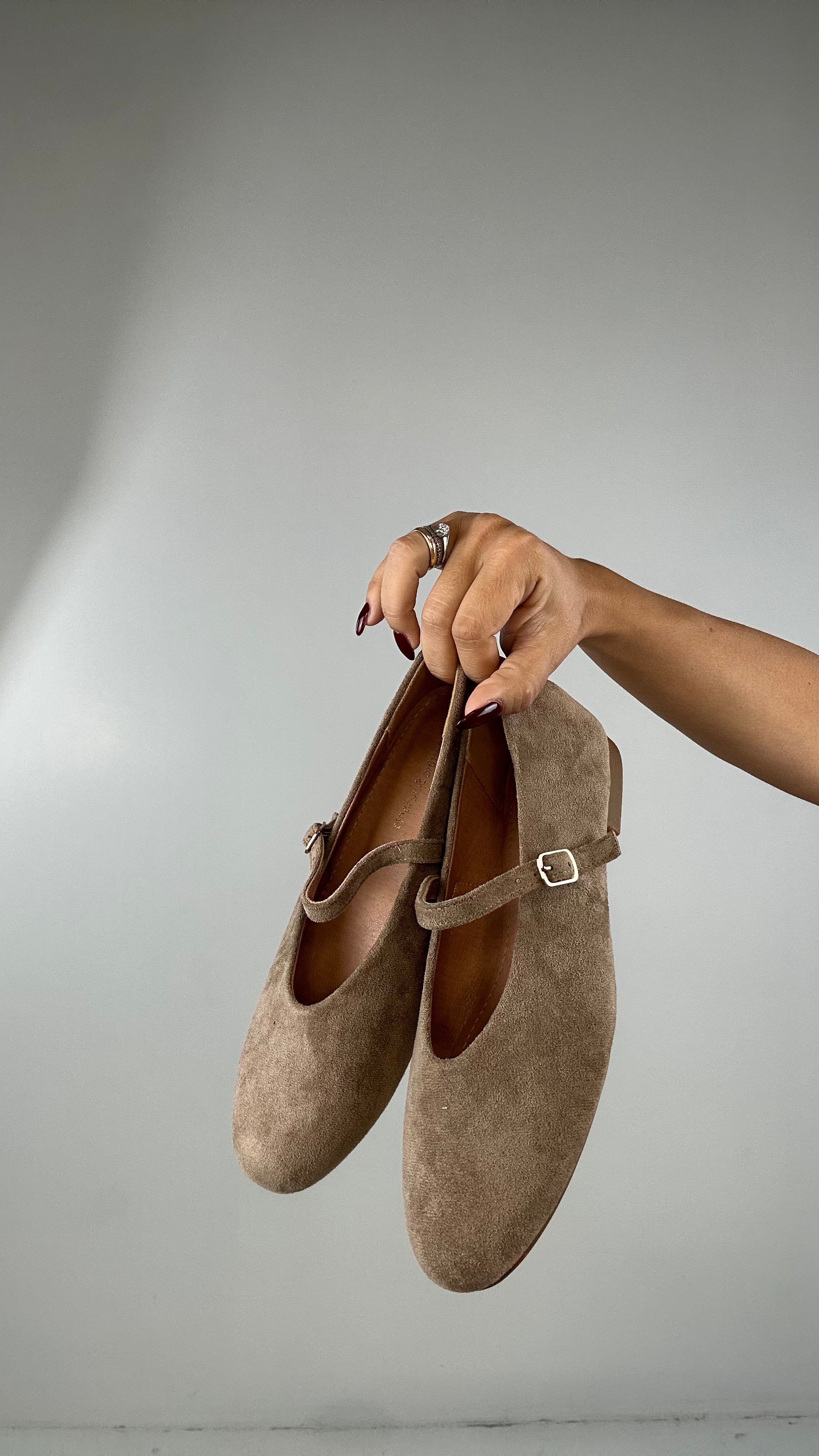 Ballerina SUED - BEIGE