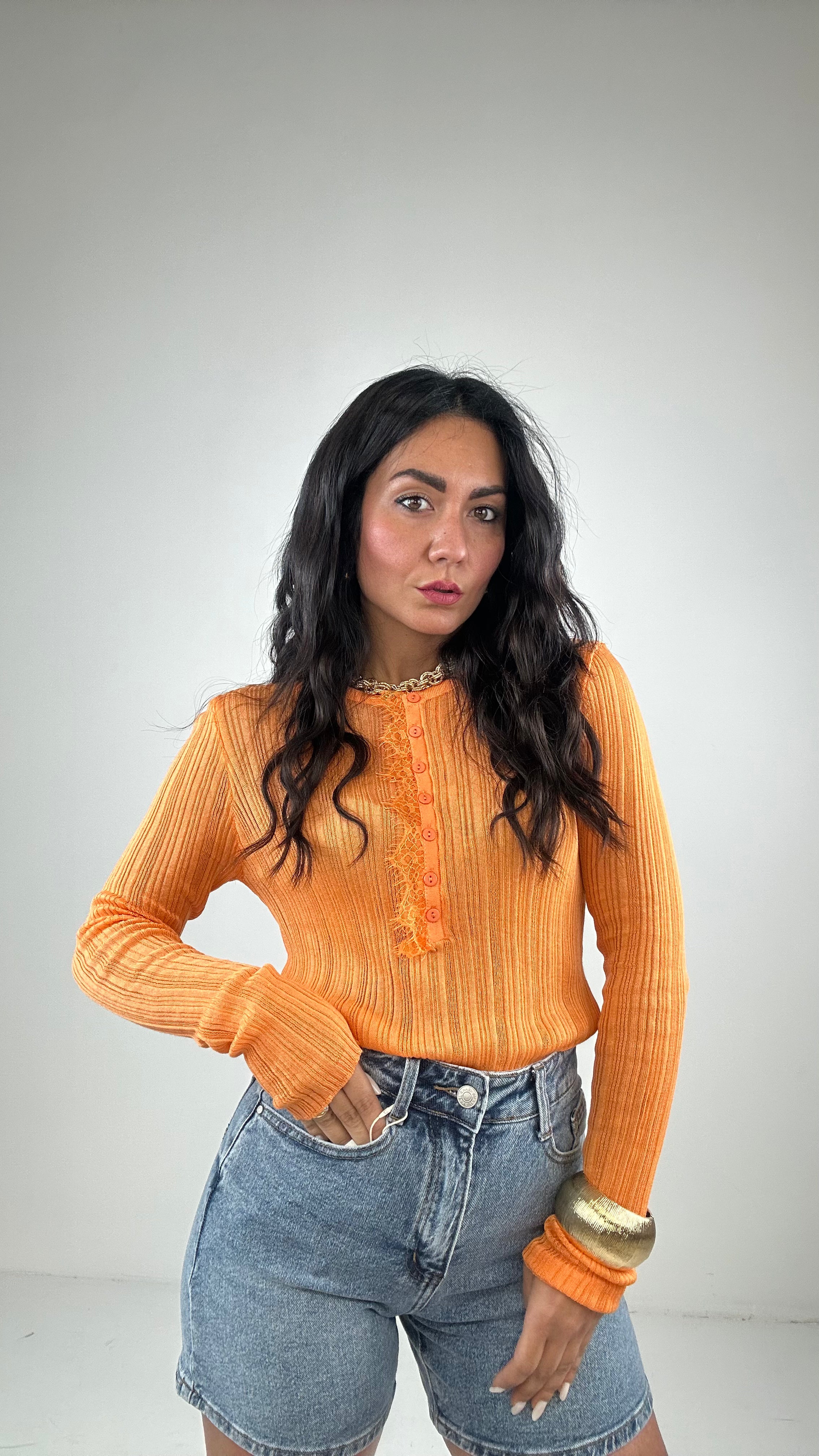 Serafina CON PIZZO - ARANCIO