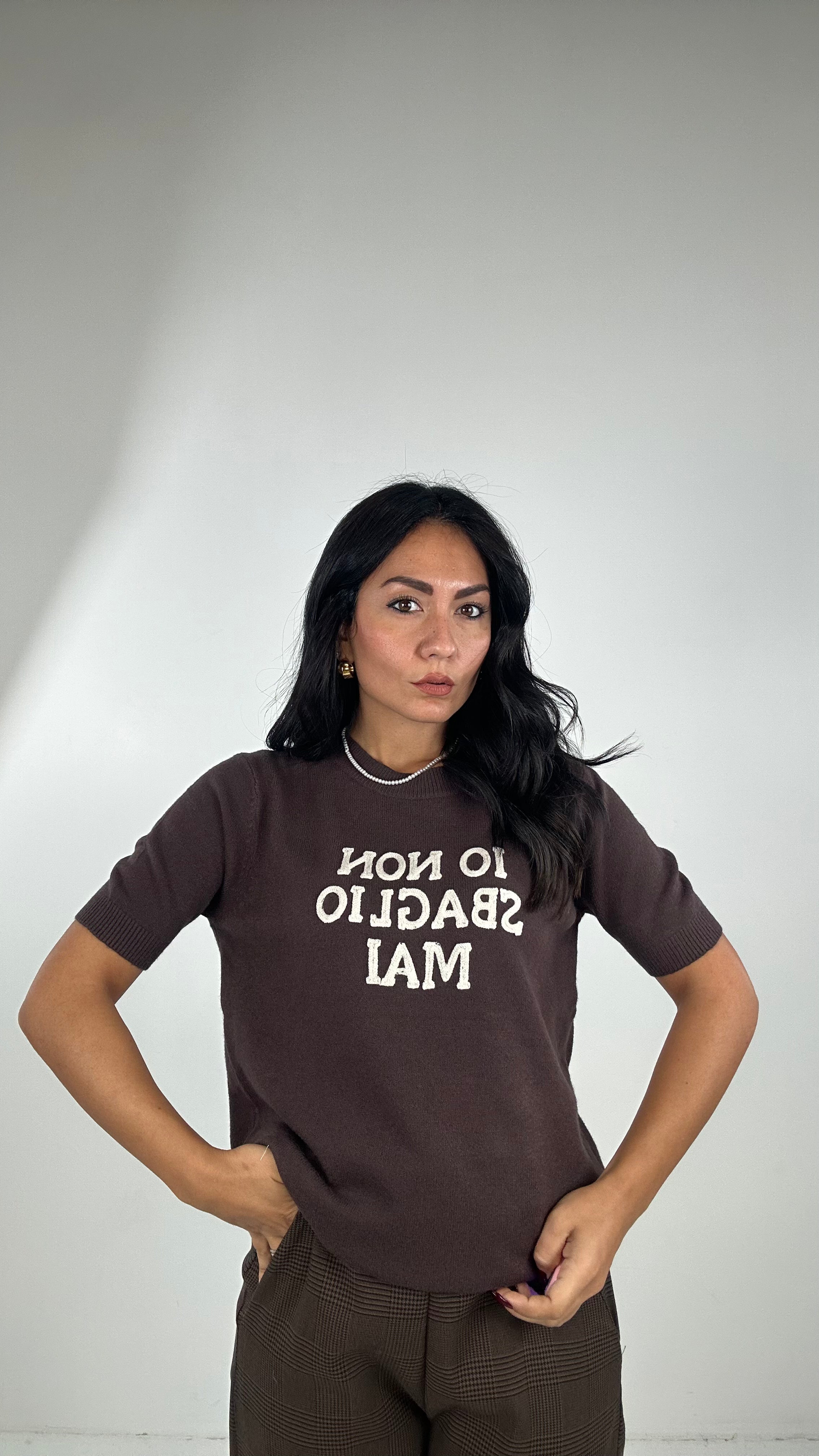 Pull IO NON SBAGLIO MAI - MARRONE