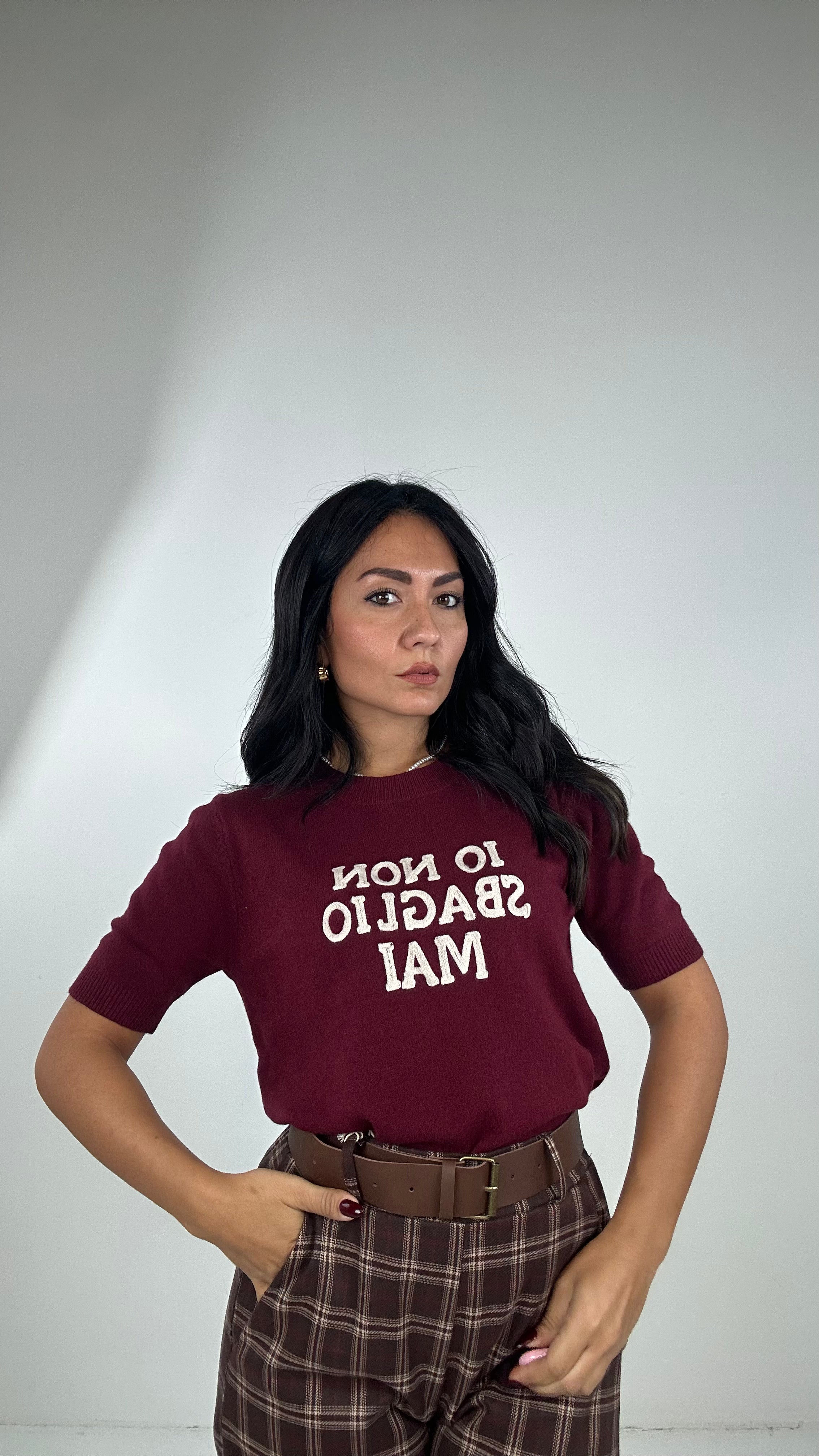 Pull IO NON SBAGLIO MAI - BORDEAUX