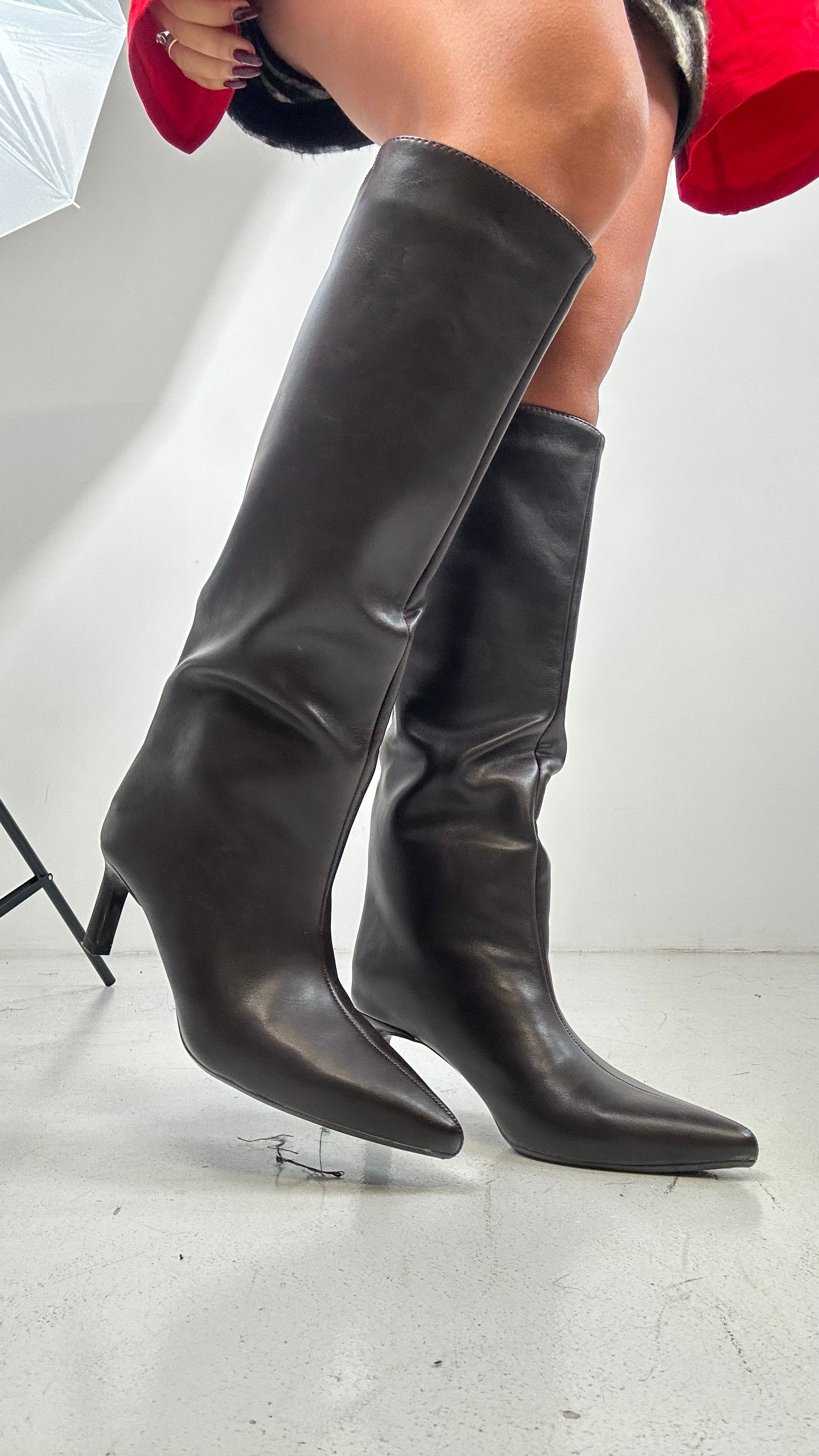 Stivale TACCO QUADRA - MARRONE