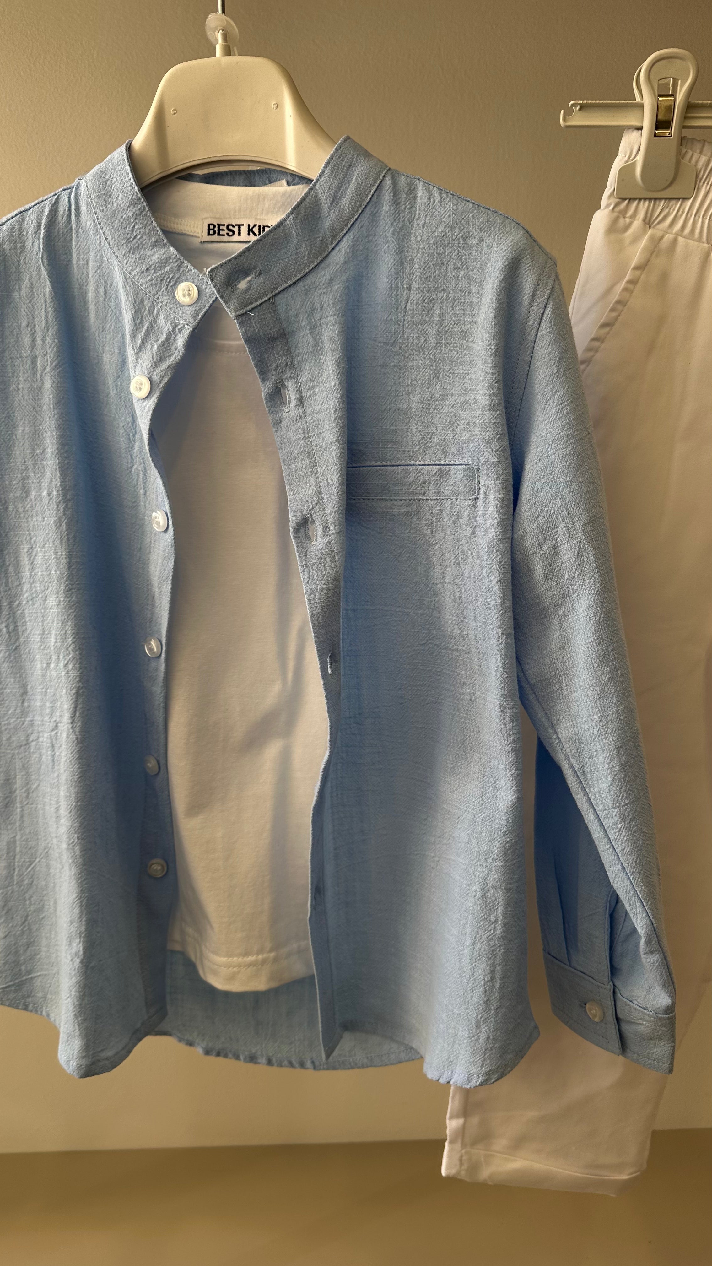 Coordinato CAMICIA 3-8A - AZZURRO