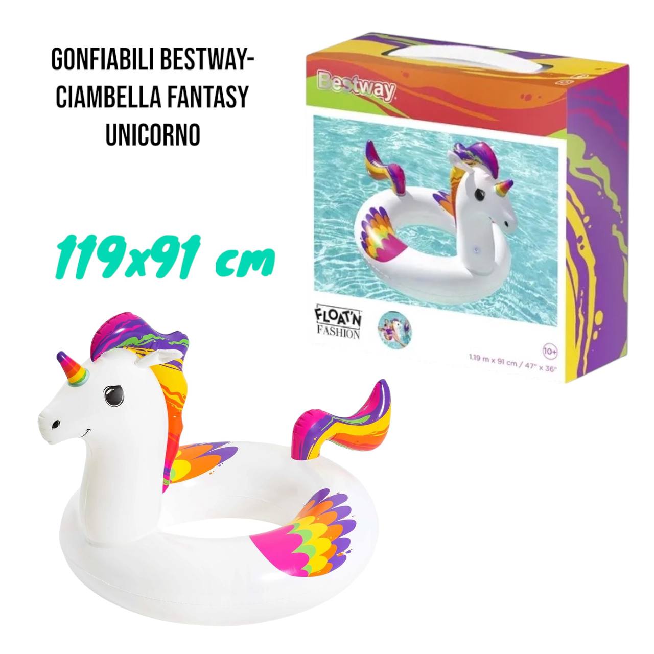 Salvagente UNICORNO - BIANCO
