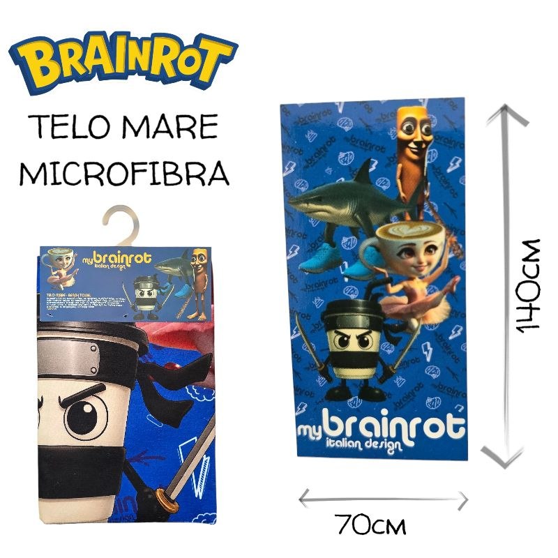 Telo MARE BRAINROT - BLU