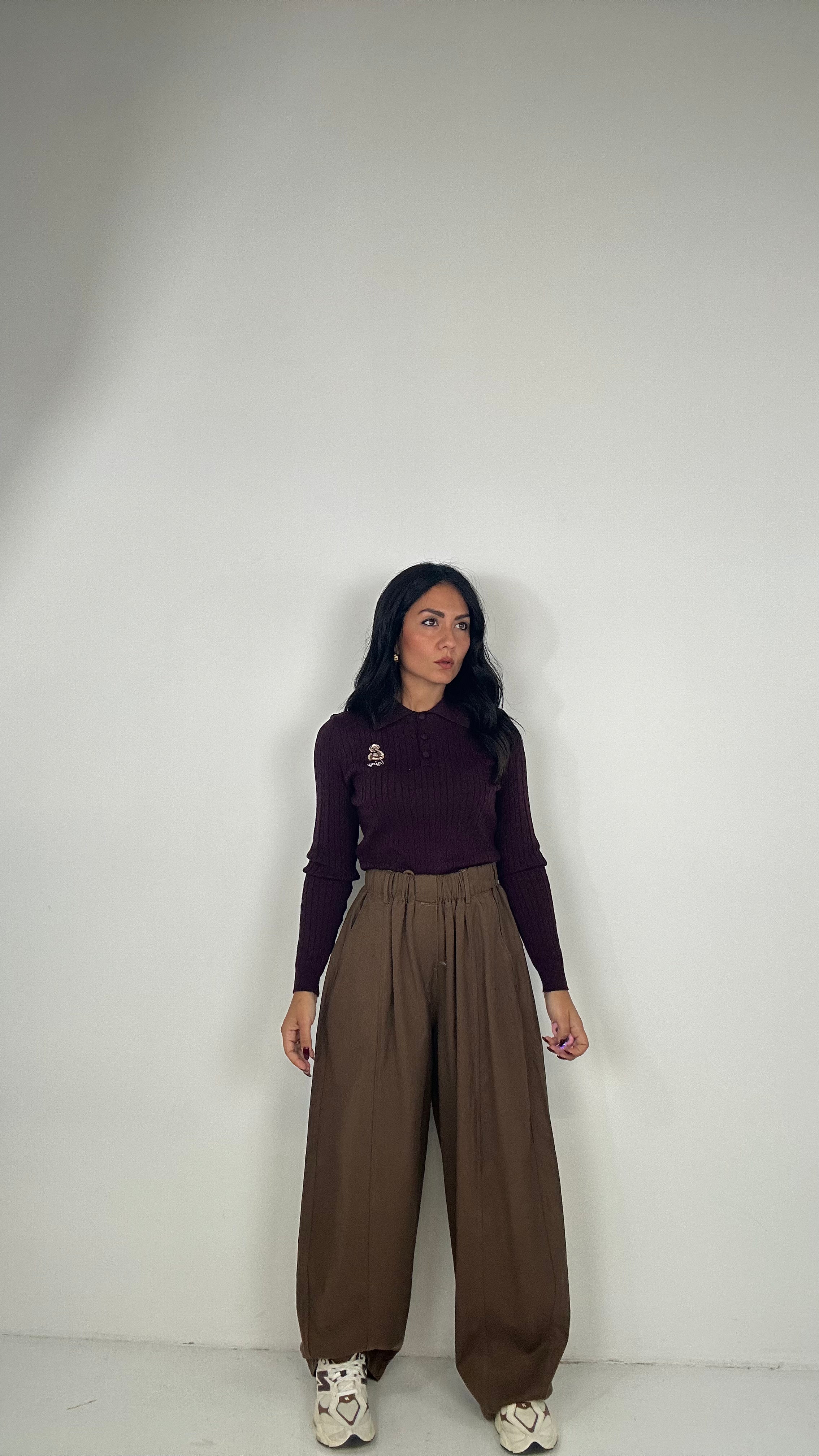 Pantalone COTTON BALLON - CAMMELLO