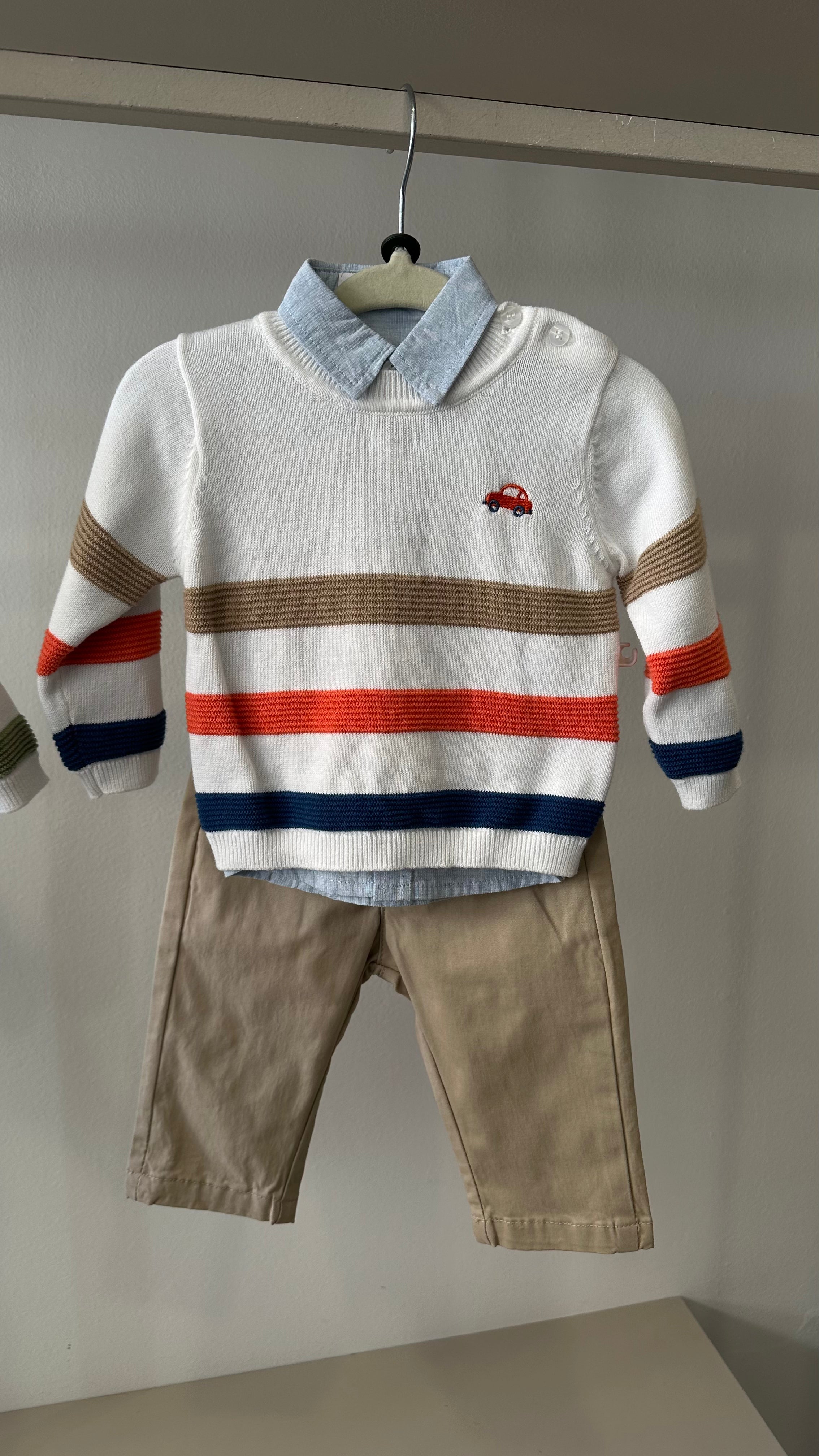 Completo MACCHININA 3-18M - ROSSO