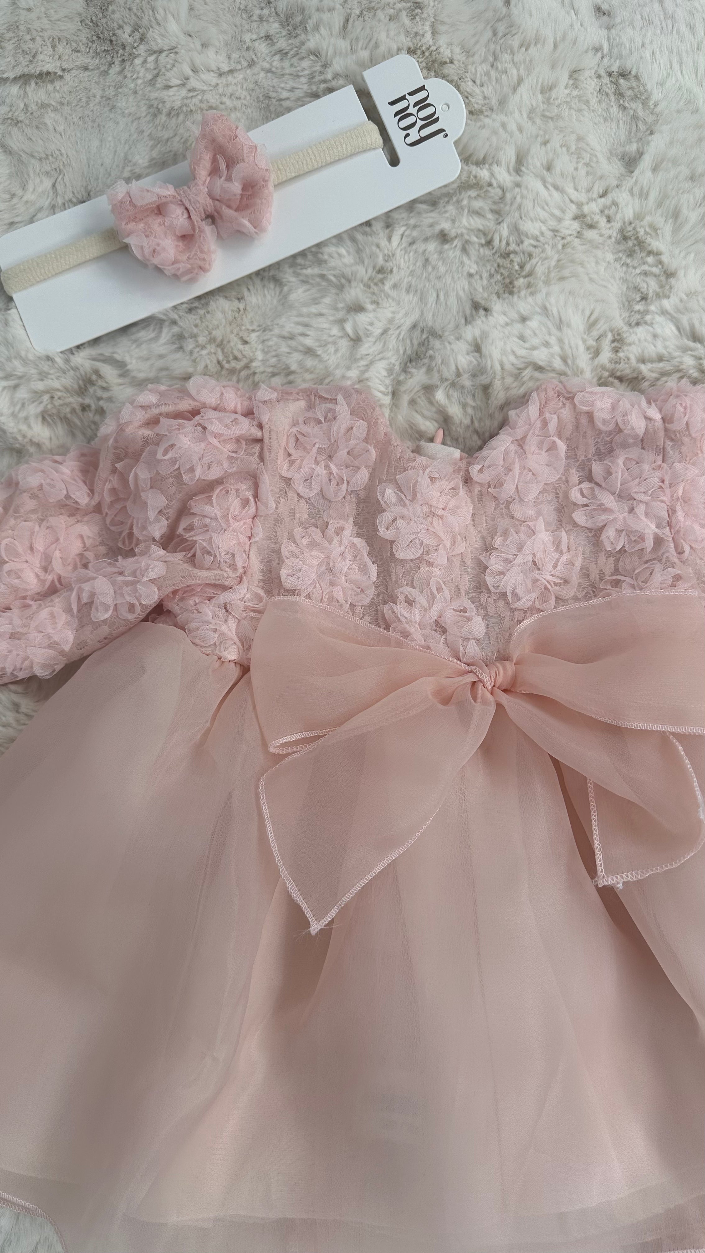 Vestitino IN TULLE NOYNOY 3/6M - ROSA