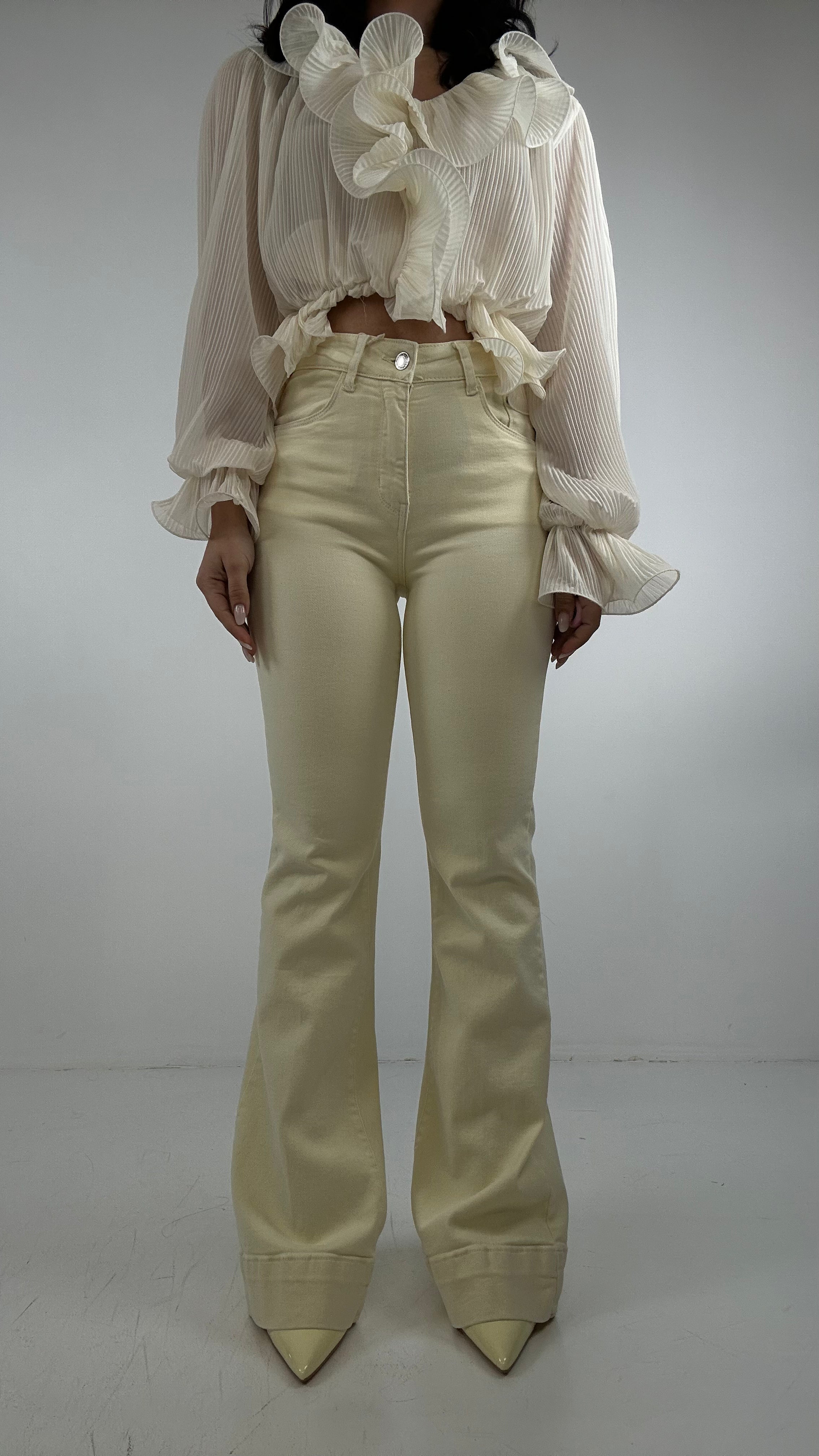 Jeans FLARE VINTAGE - GIALLO