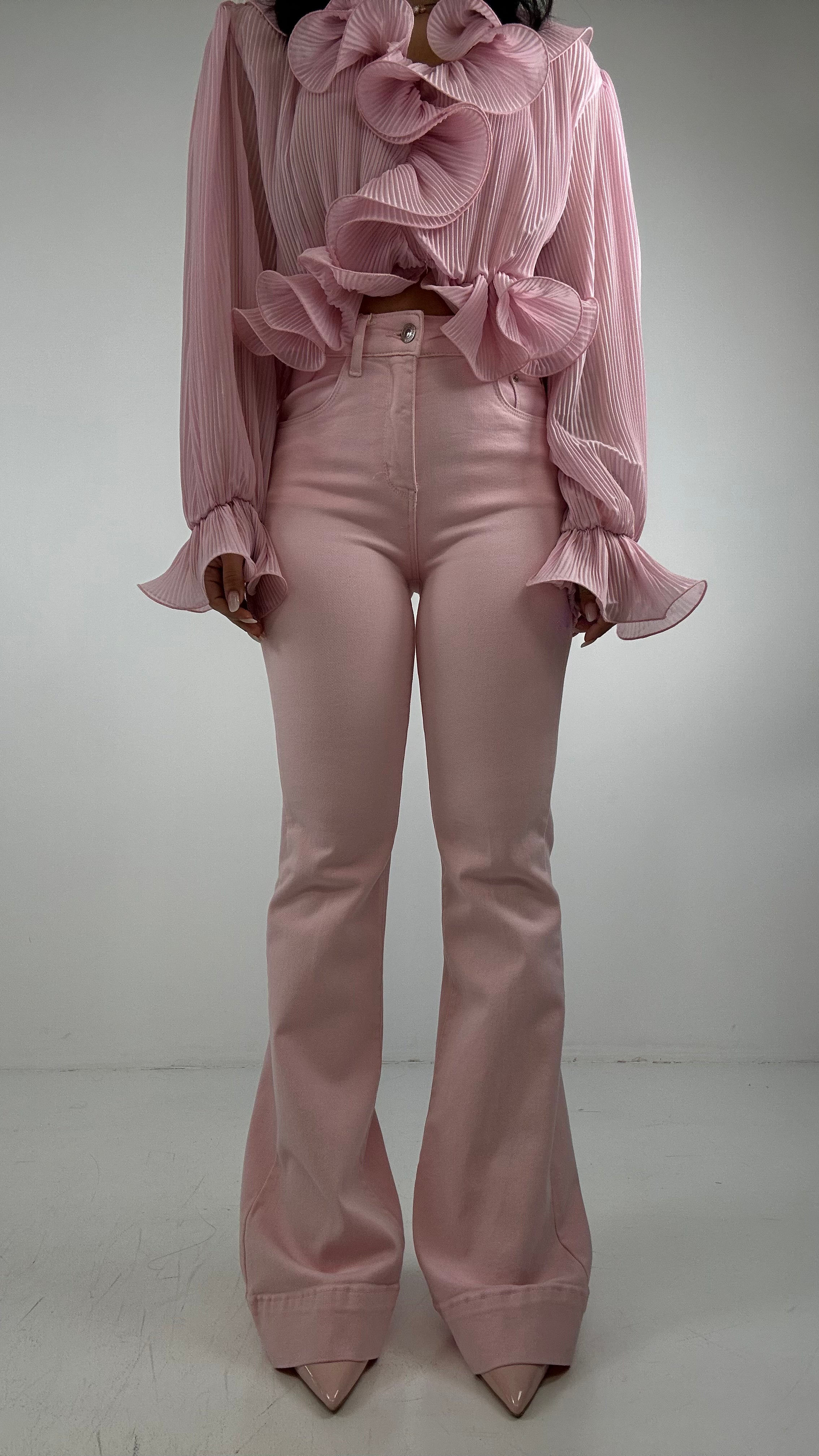 Jeans FLARE VINTAGE - ROSA